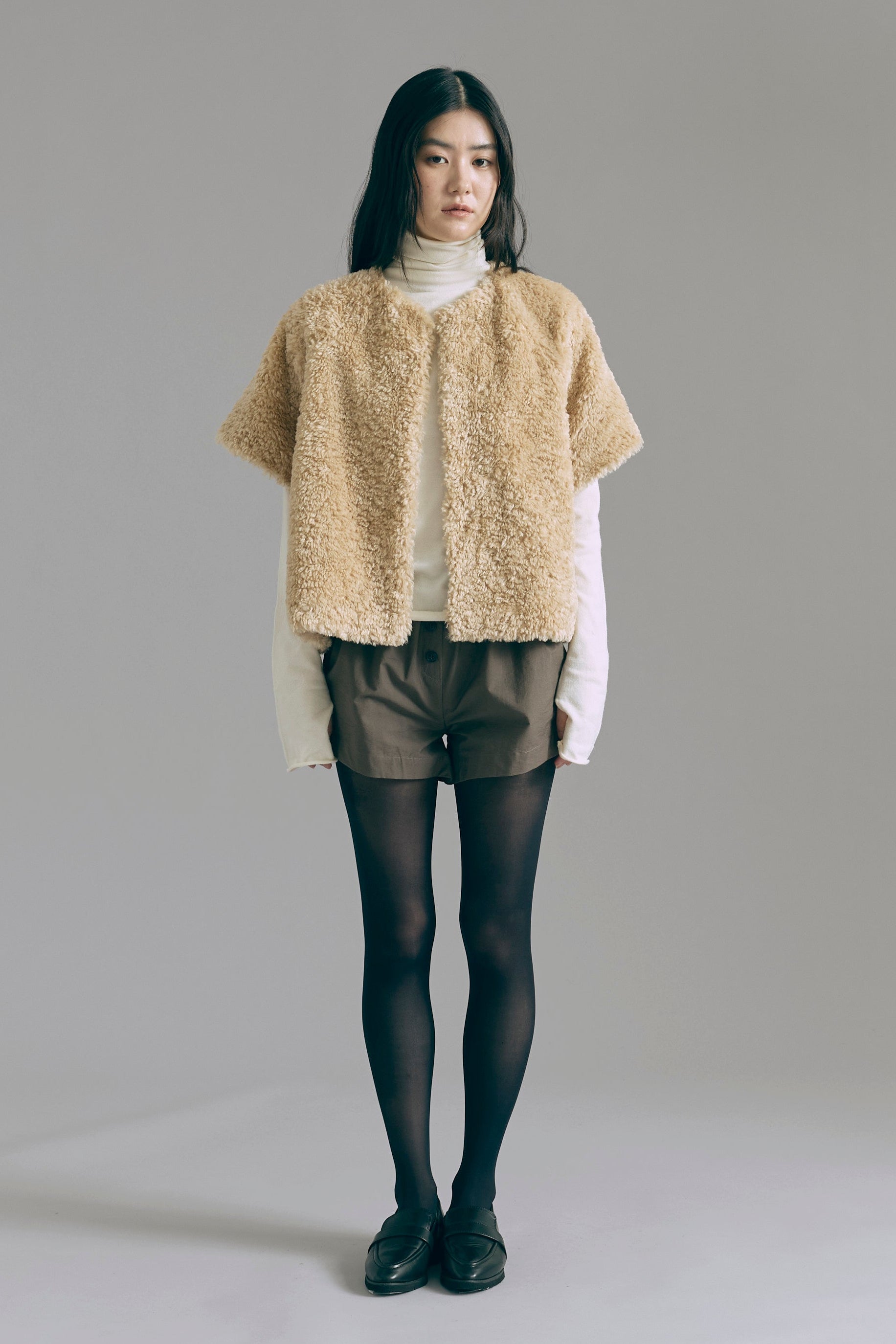 着用カラー:アイボリー モデル身長:165㎝