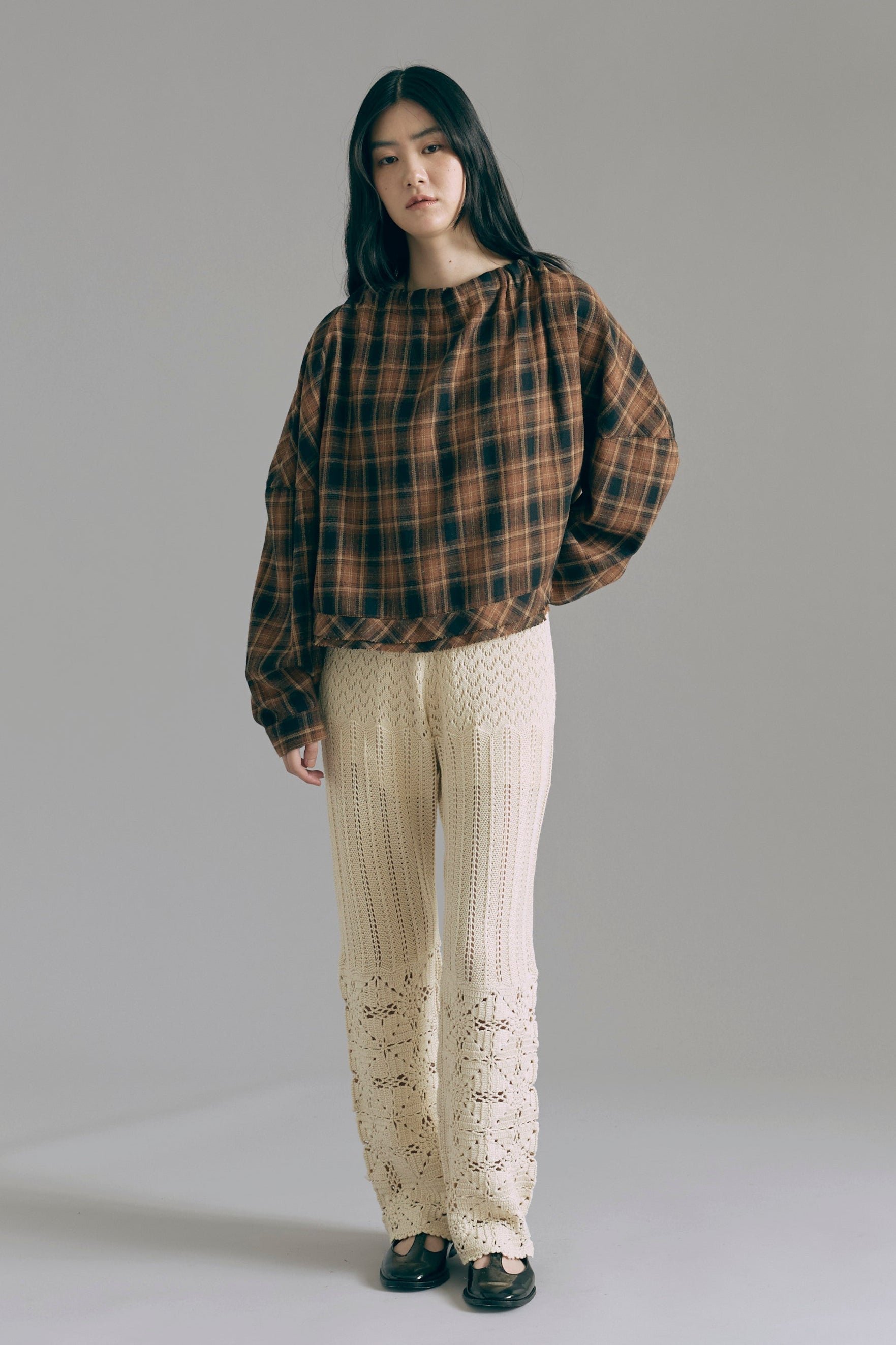 着用カラー:アイボリー 着用サイズ:1 モデル身長:165cm