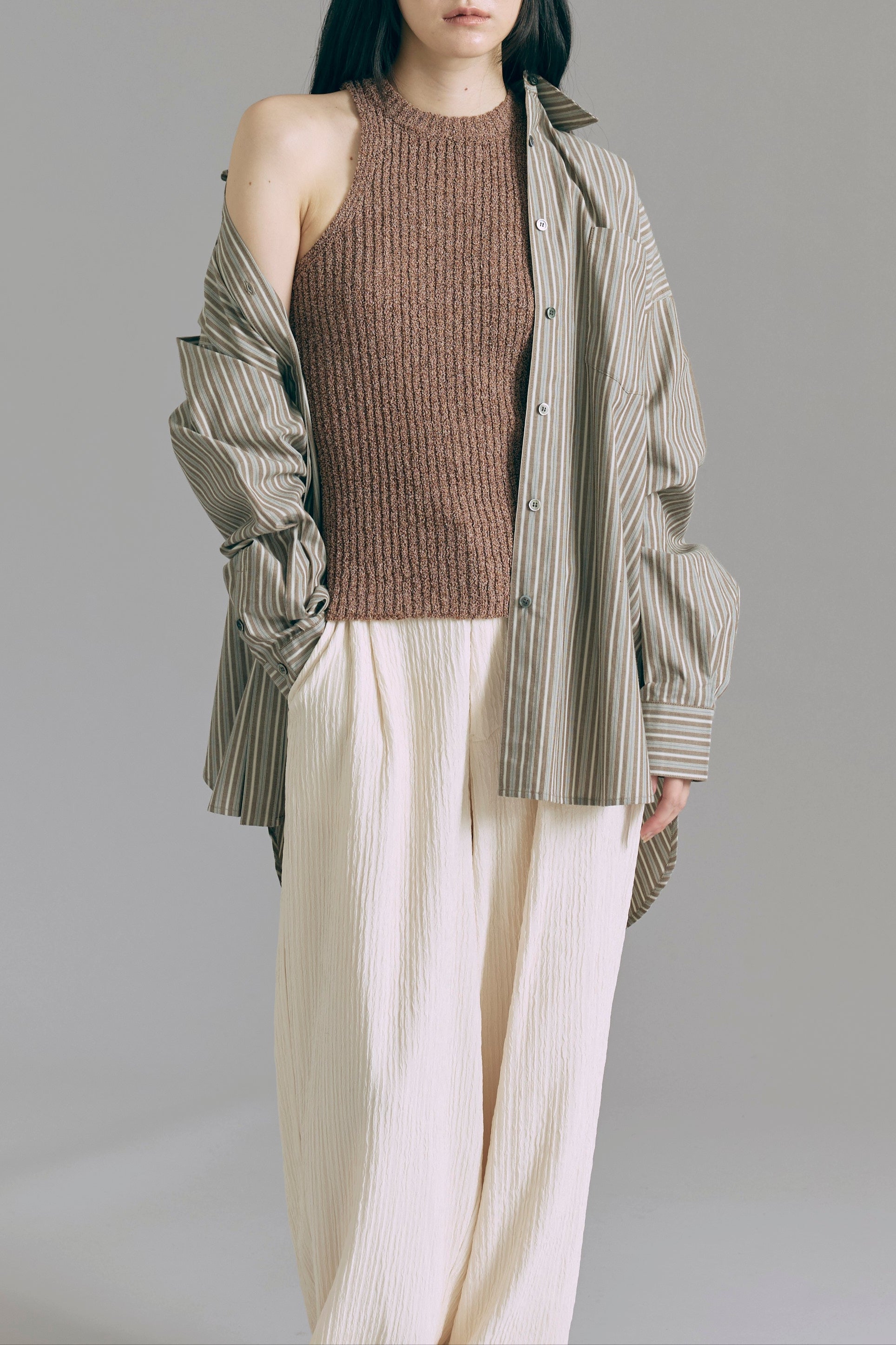 着用カラー:アイボリー 着用サイズ:1 モデル身長:165cm