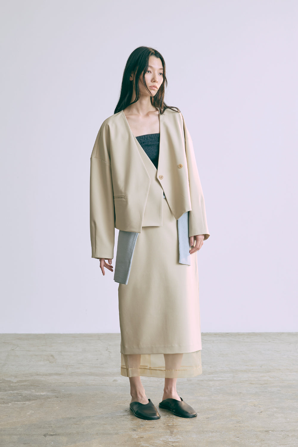 着用カラー:イエロー 着用サイズ:1 モデル身長:174cm