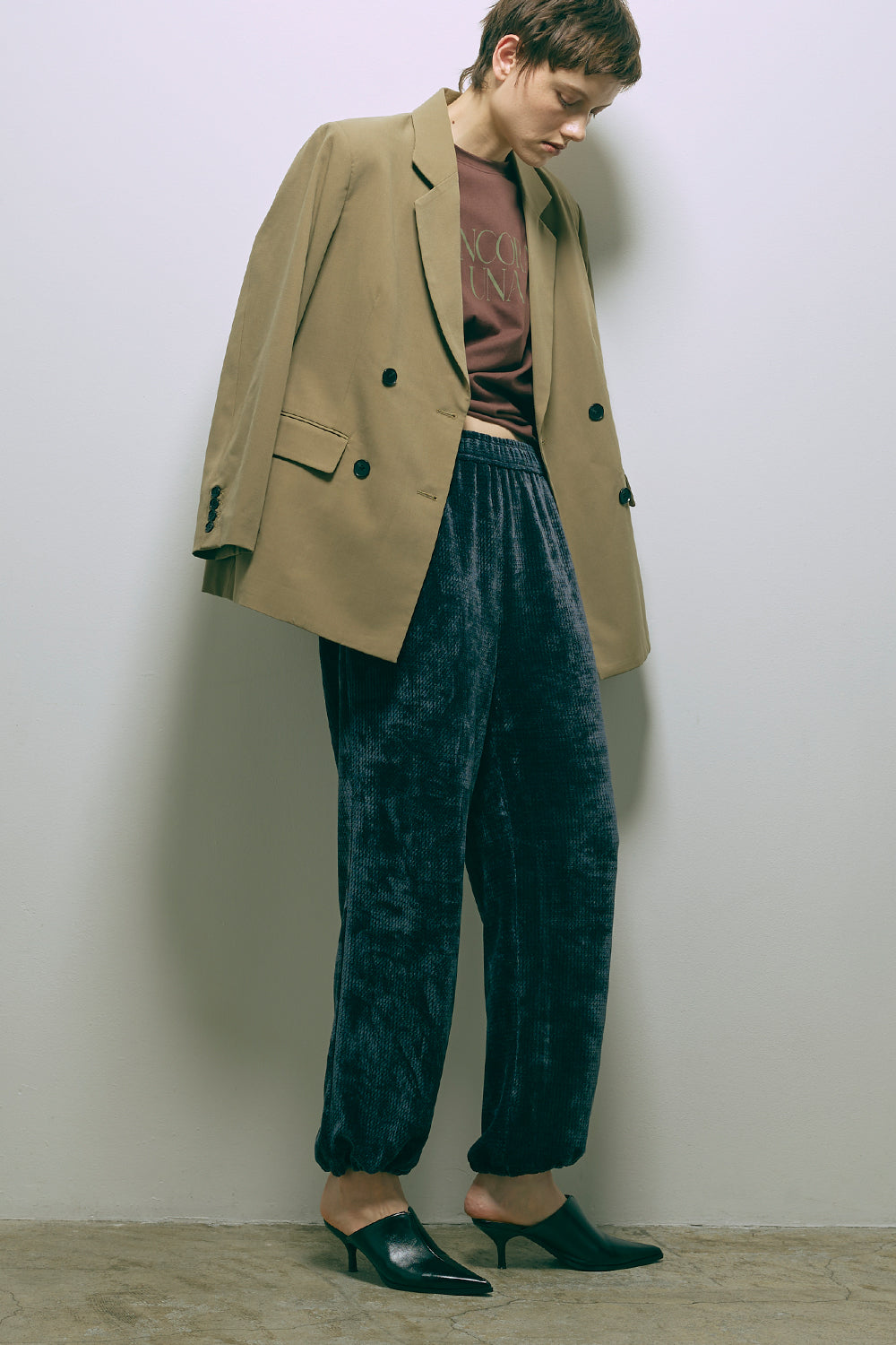 Textured Easy Pants