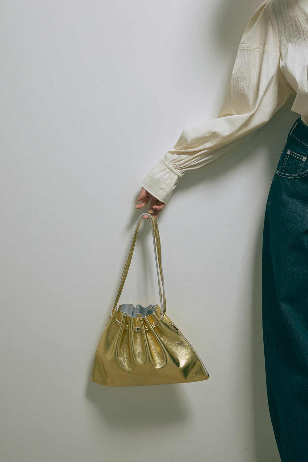 Lether Gather Bag
