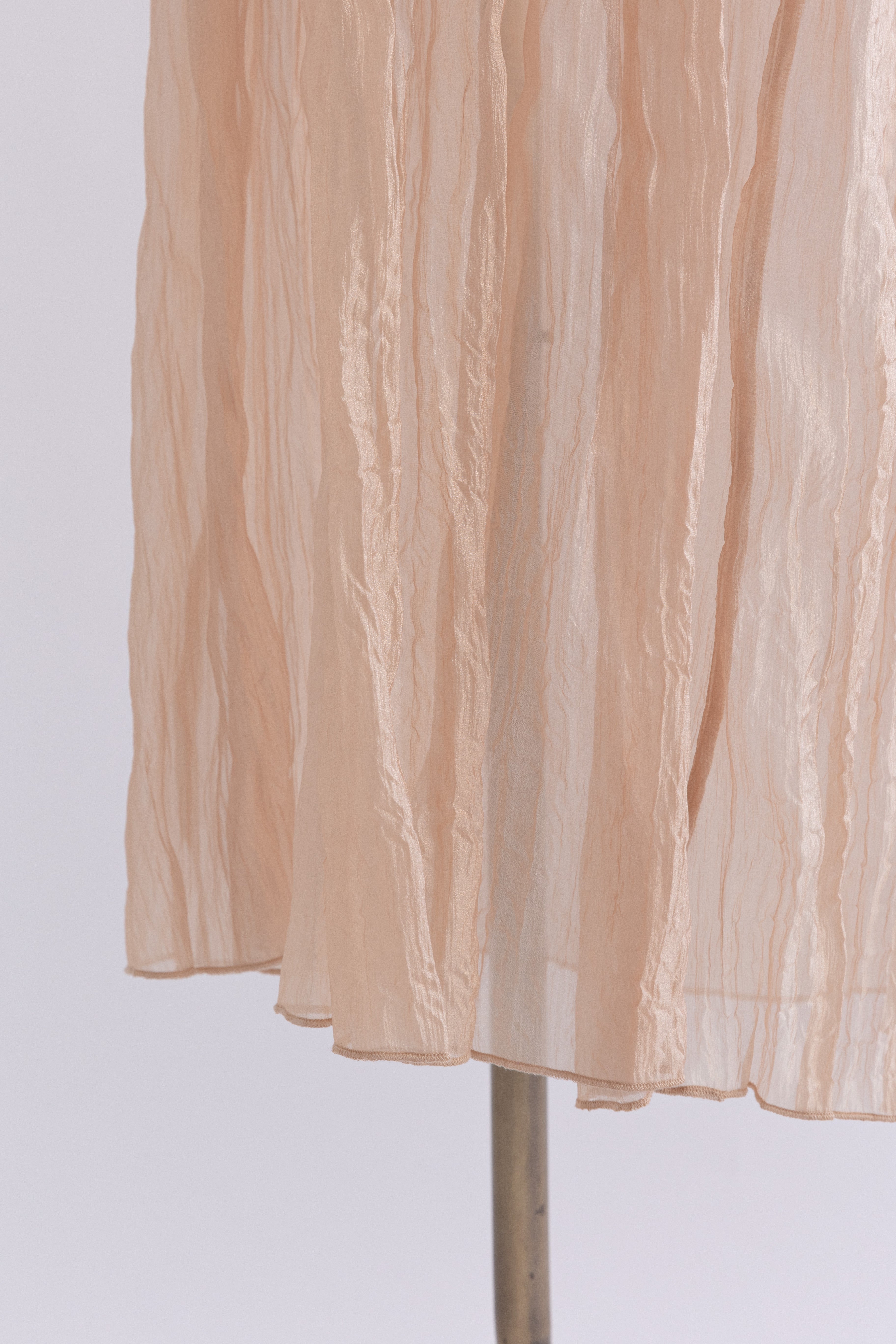 2Way Sheer Crinkled Skirt Dress