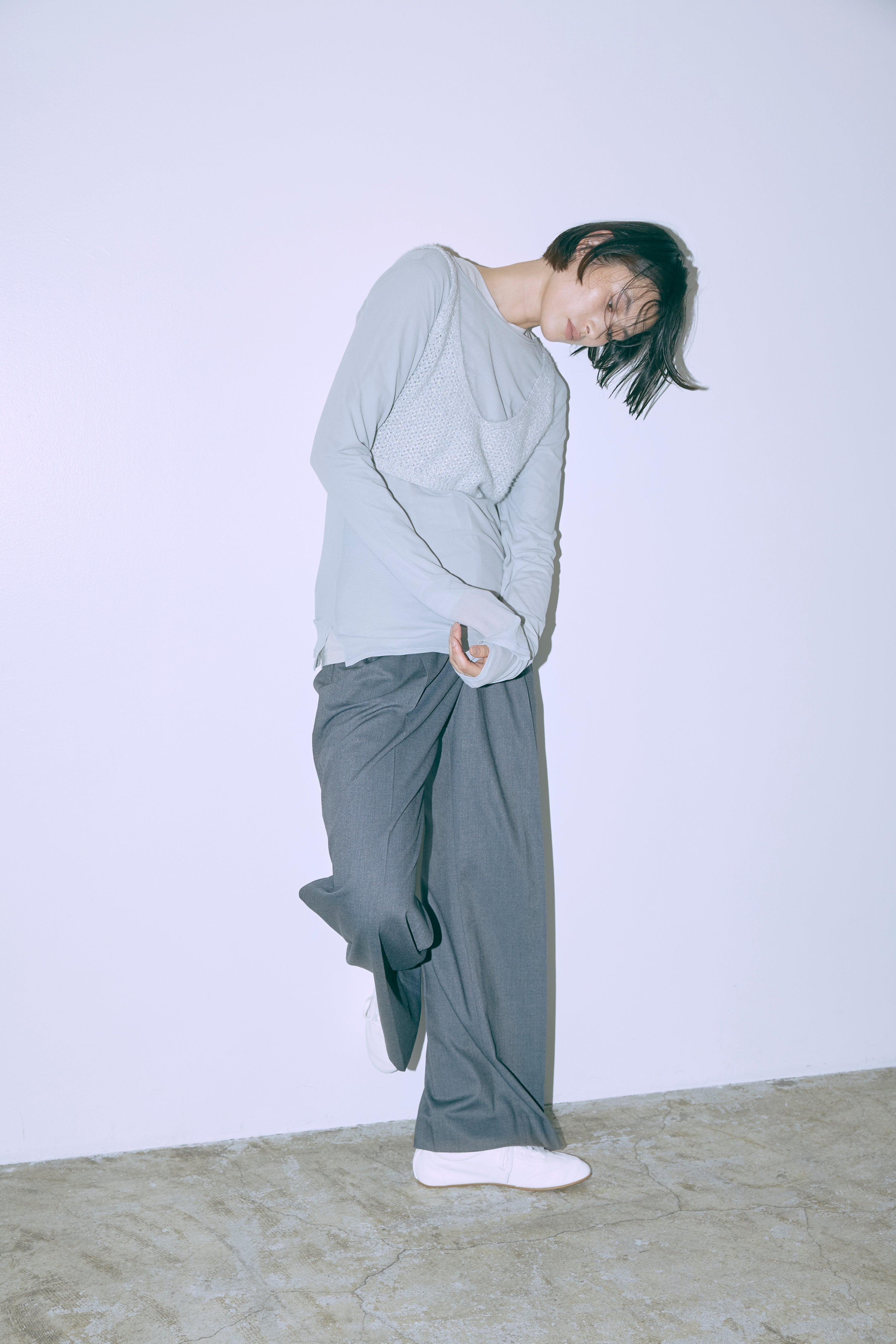 【Set Up】Semi-Wide Trousers