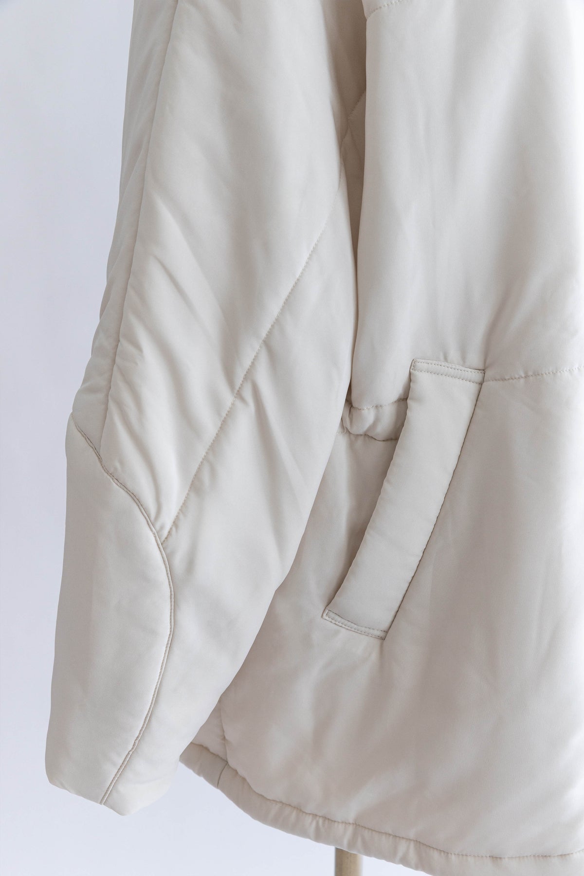 Dolman Sleeve Padded Jacket アイボリー