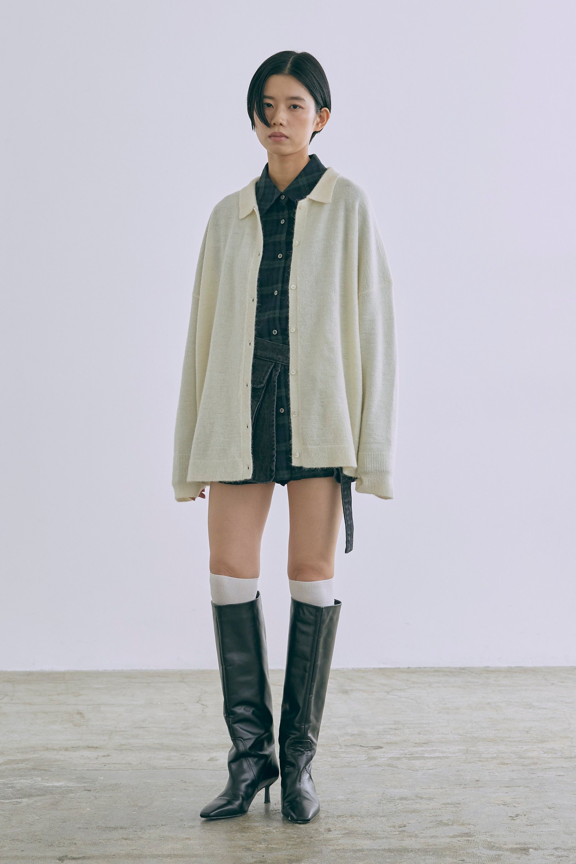 着用カラー:アイボリー モデル身長:170㎝