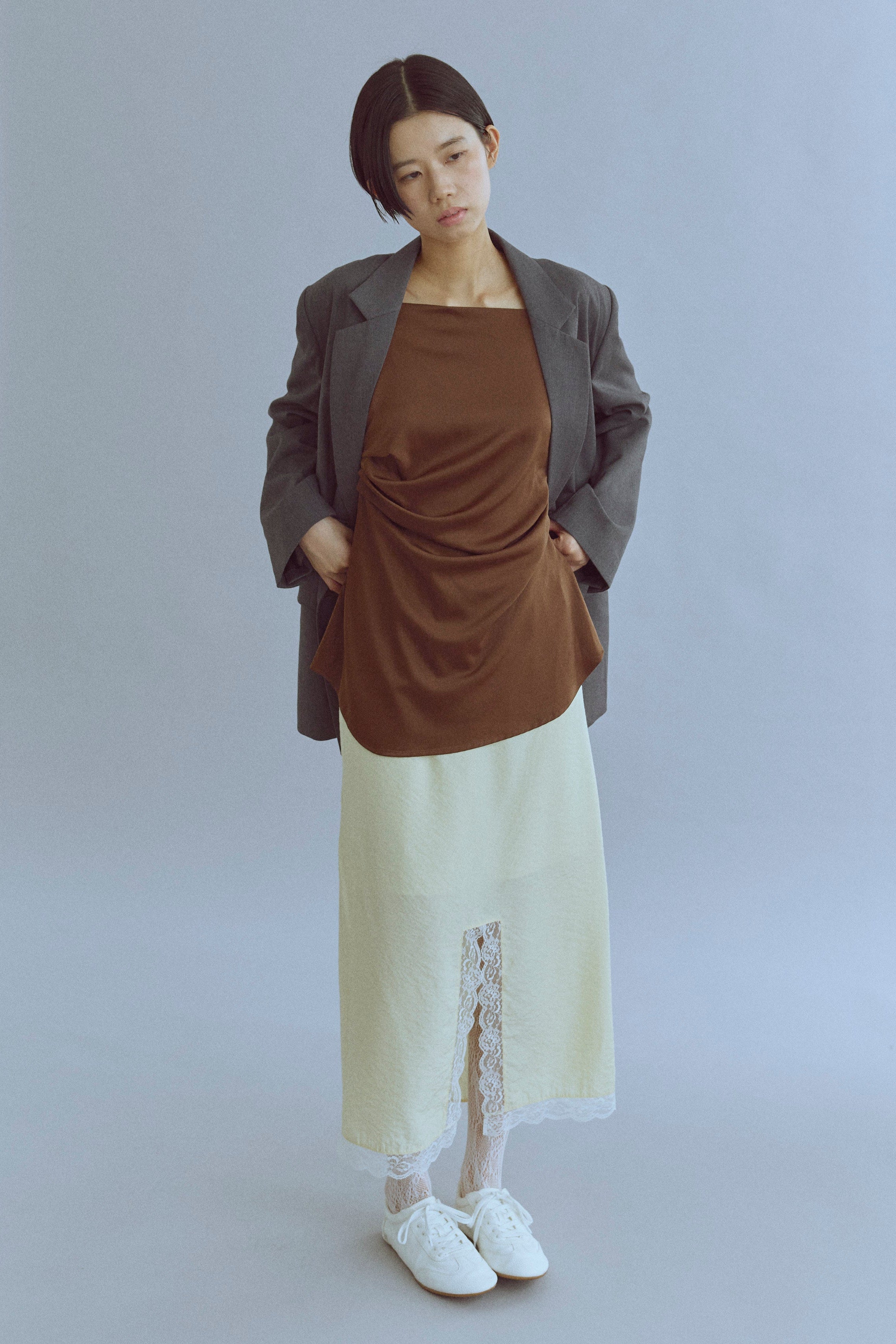 着用カラー:ブラウン モデル身長:170㎝
