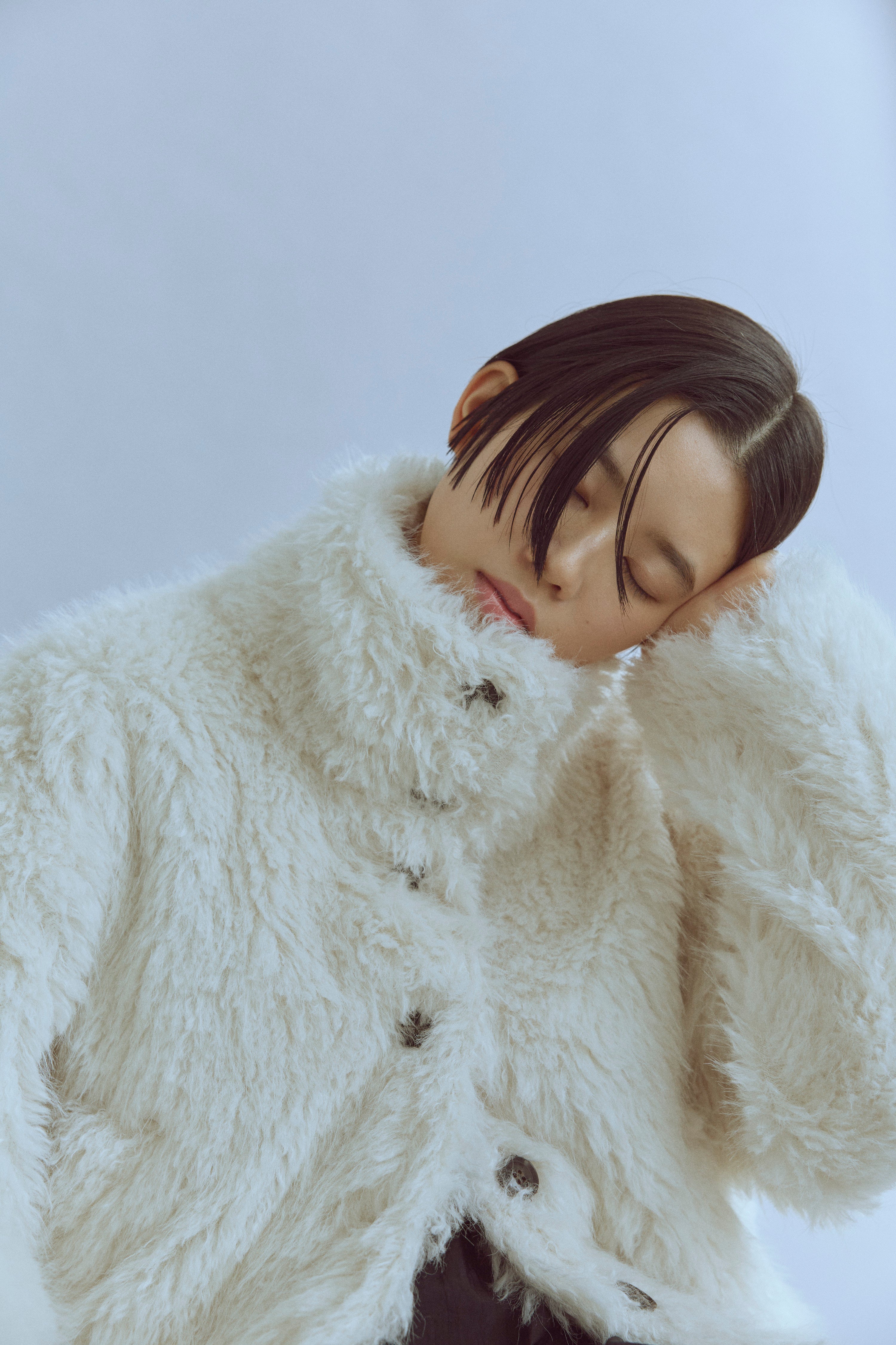 着用カラー:アイボリー モデル身長:170㎝