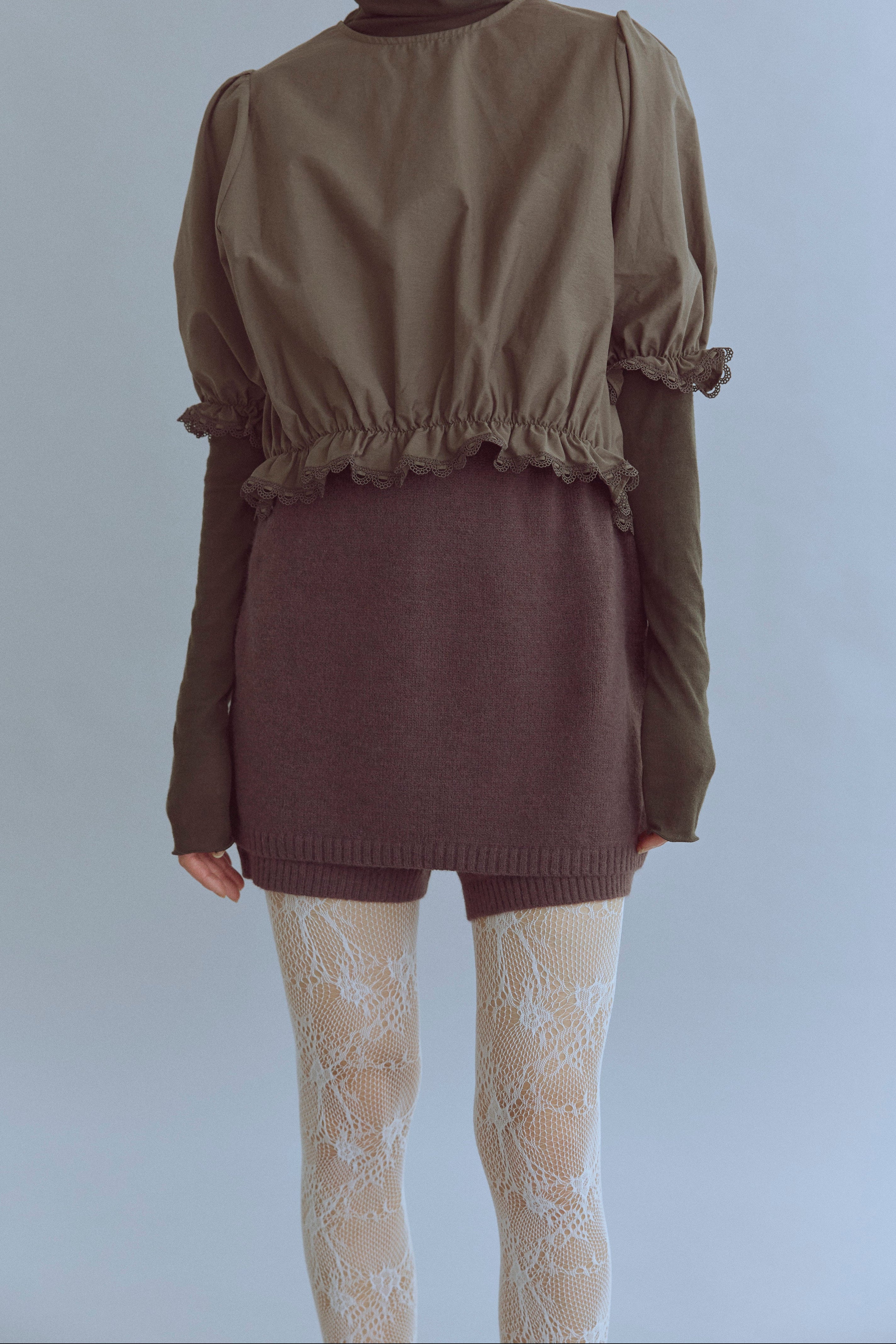 着用カラー:ブラウン モデル身長:170㎝