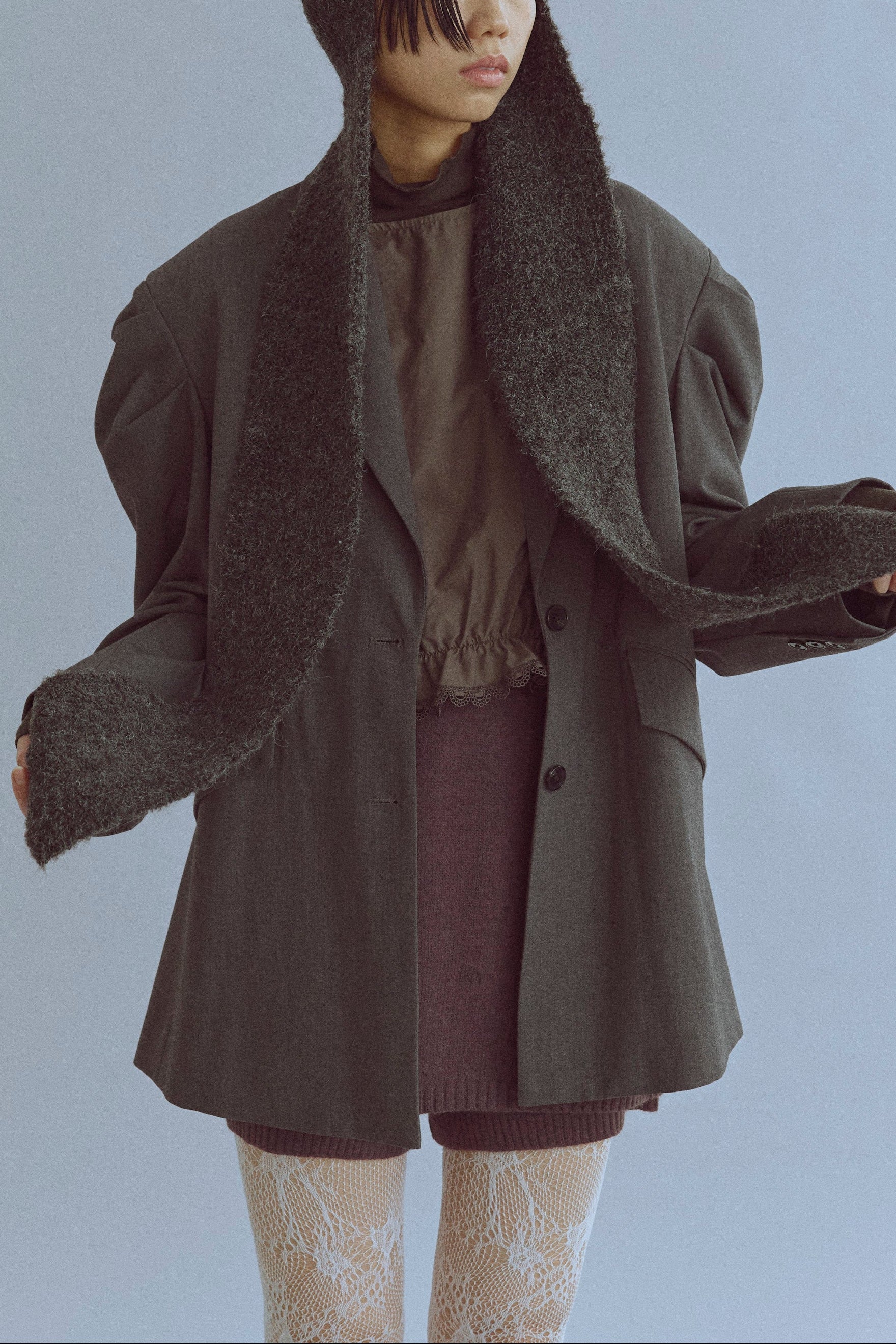 着用カラー:ブラウン モデル身長:170㎝