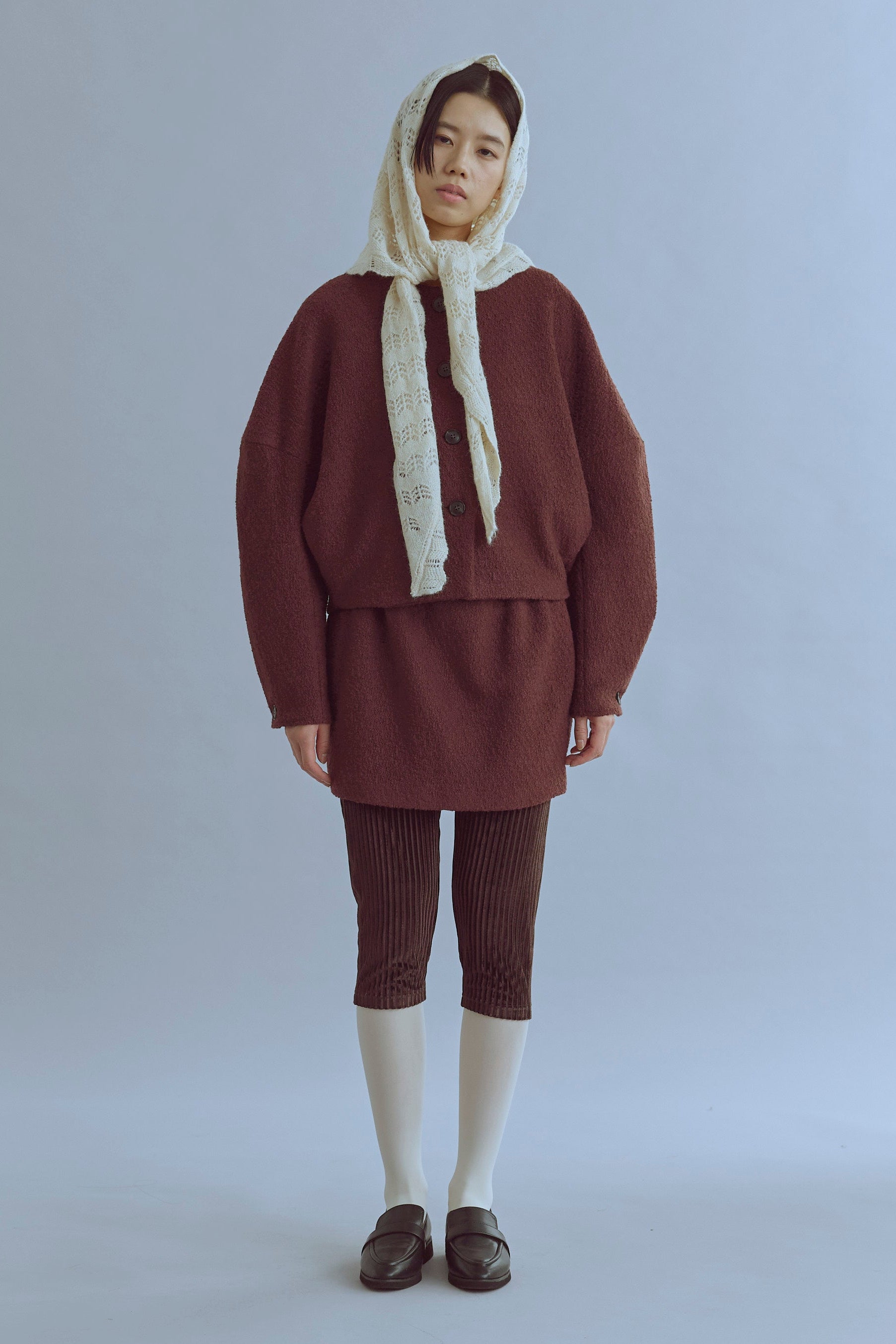 着用カラー:アイボリー モデル身長:170㎝