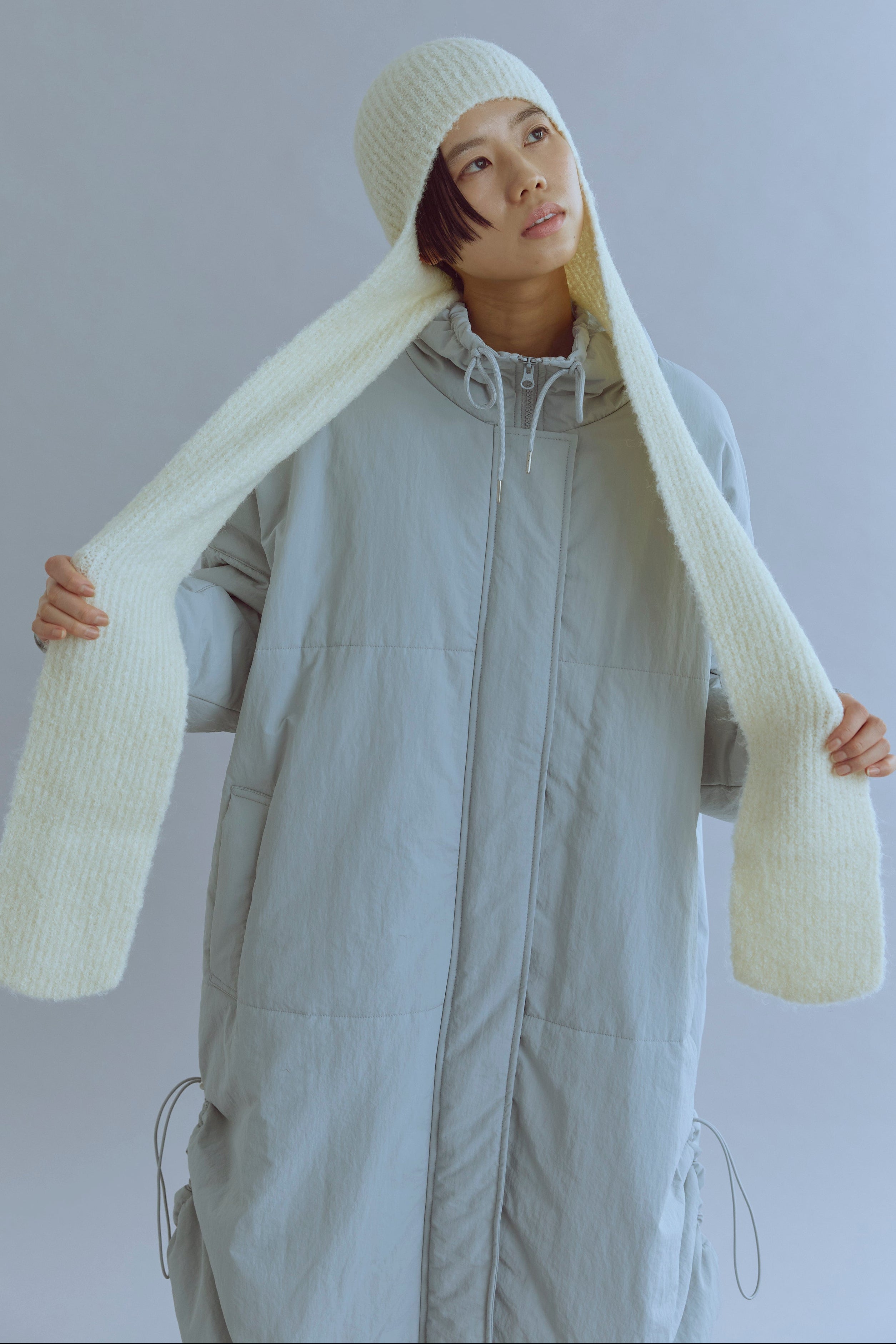 着用カラー:アイボリー モデル身長:170㎝