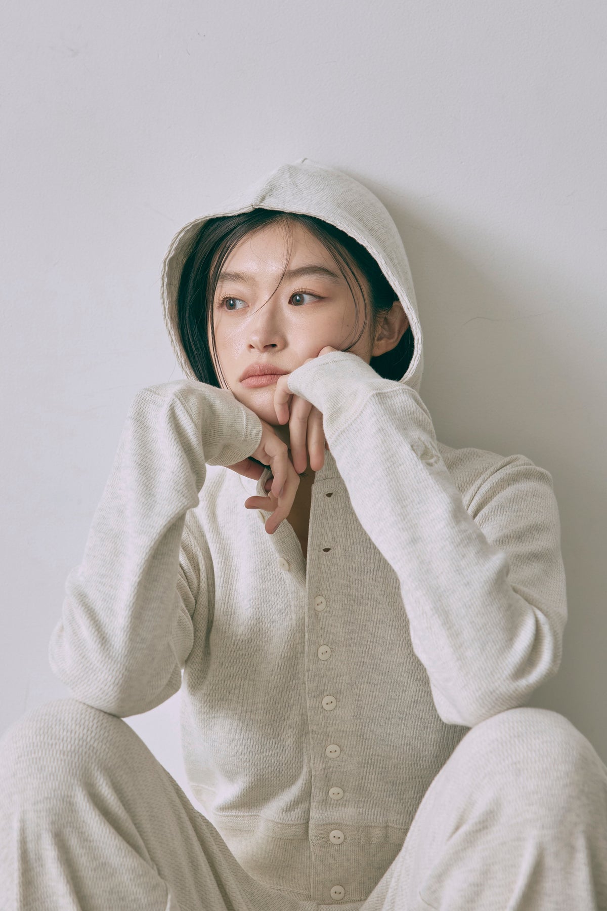 【FAITH】Thermal Cardigan オートミール