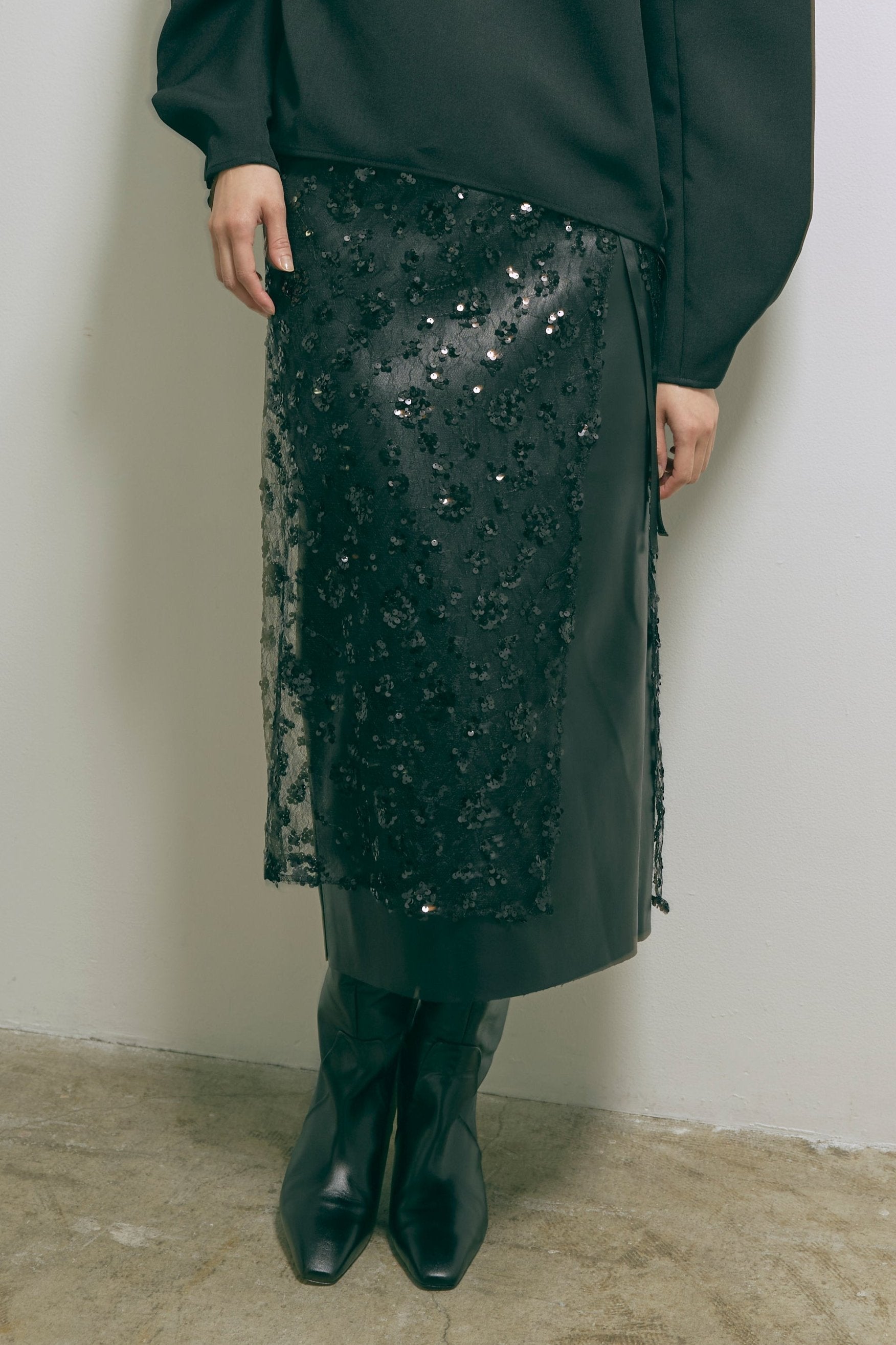 Sequin Layered Skirt