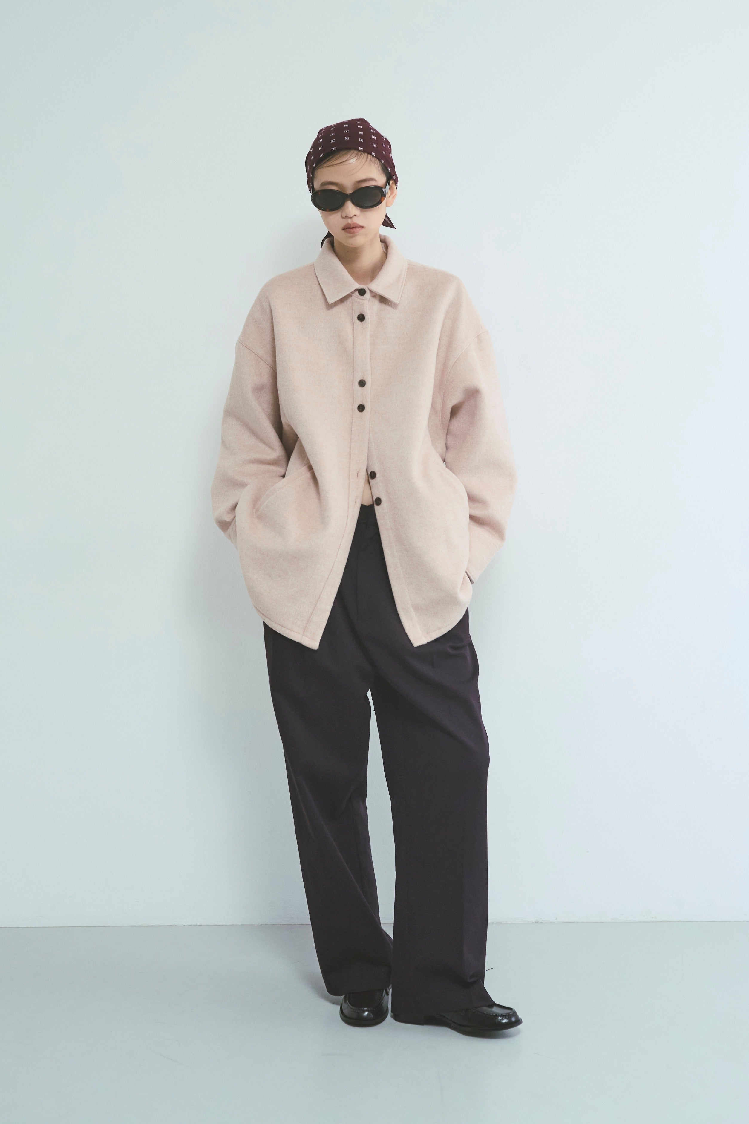 Wool Blend Over Shirts Jacket