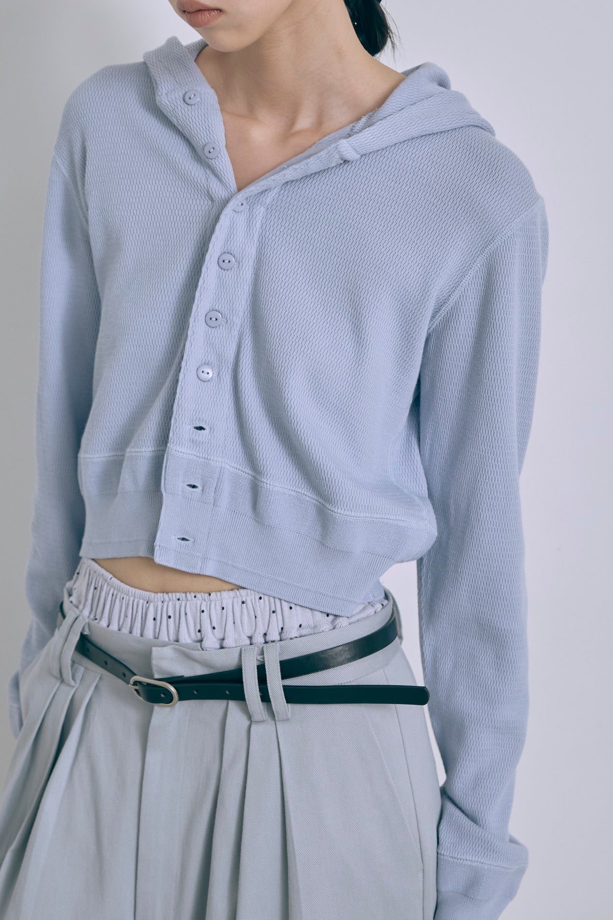 【FAITH】Thermal Cardigan ブルー