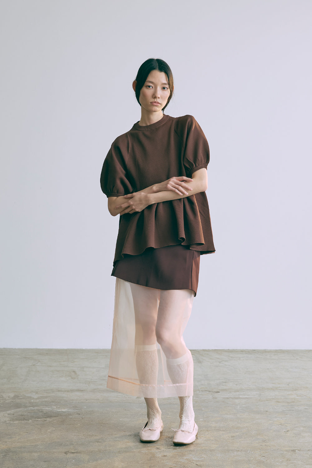 着用カラー:ブラウン モデル身長:174cm