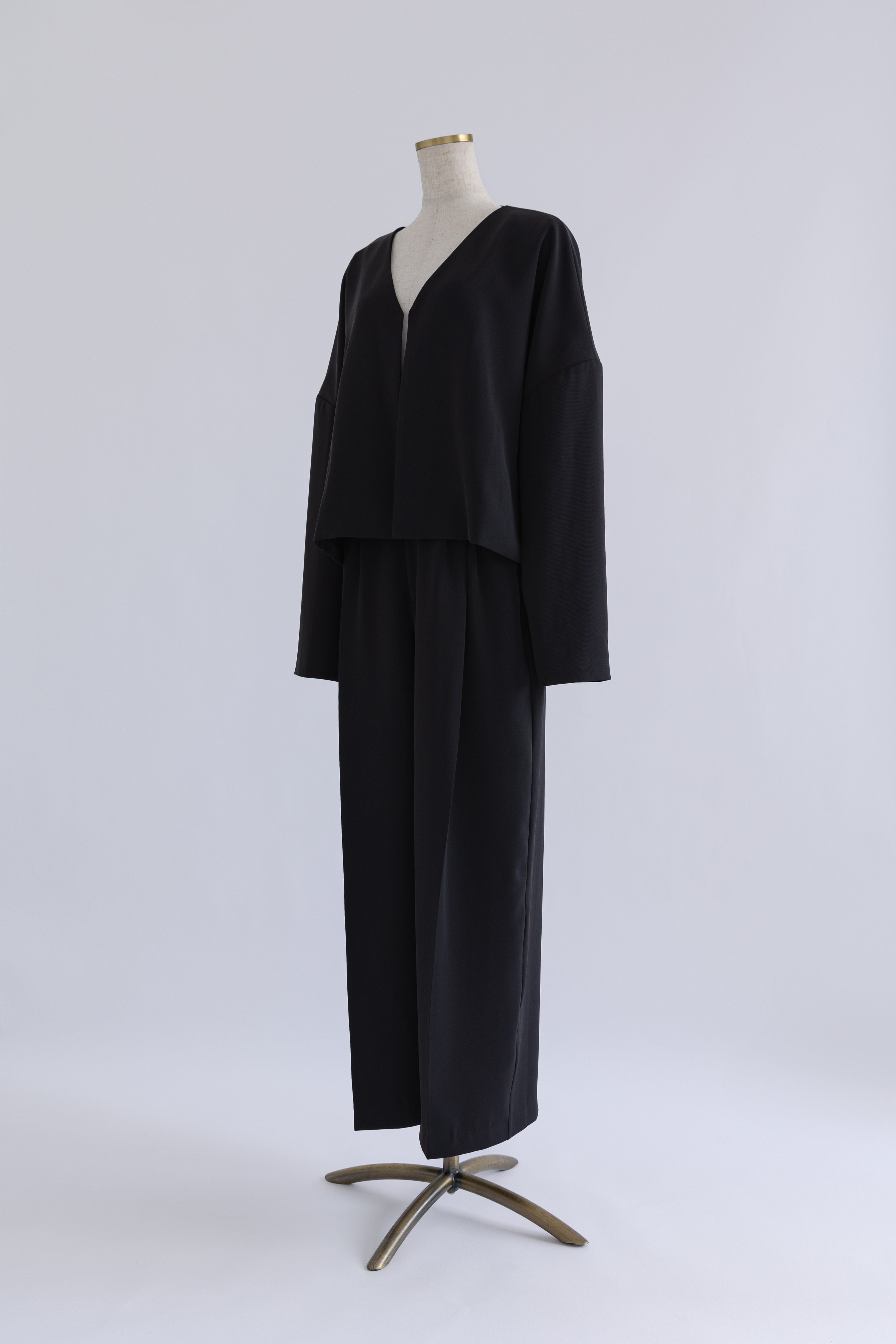 Dropped Shoulder Soft Jacket Set Up