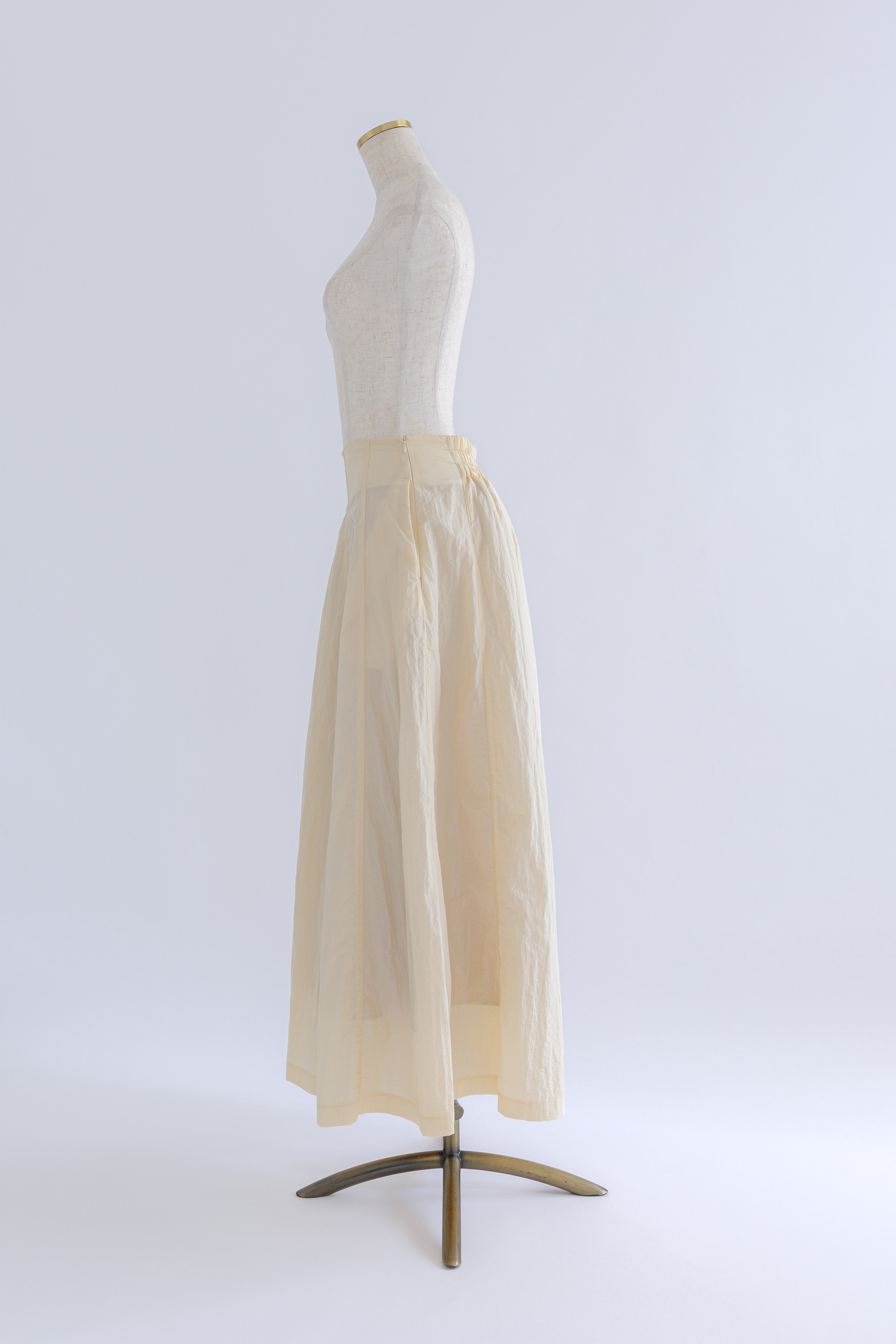 Nylon Taffeta Flared Skirt