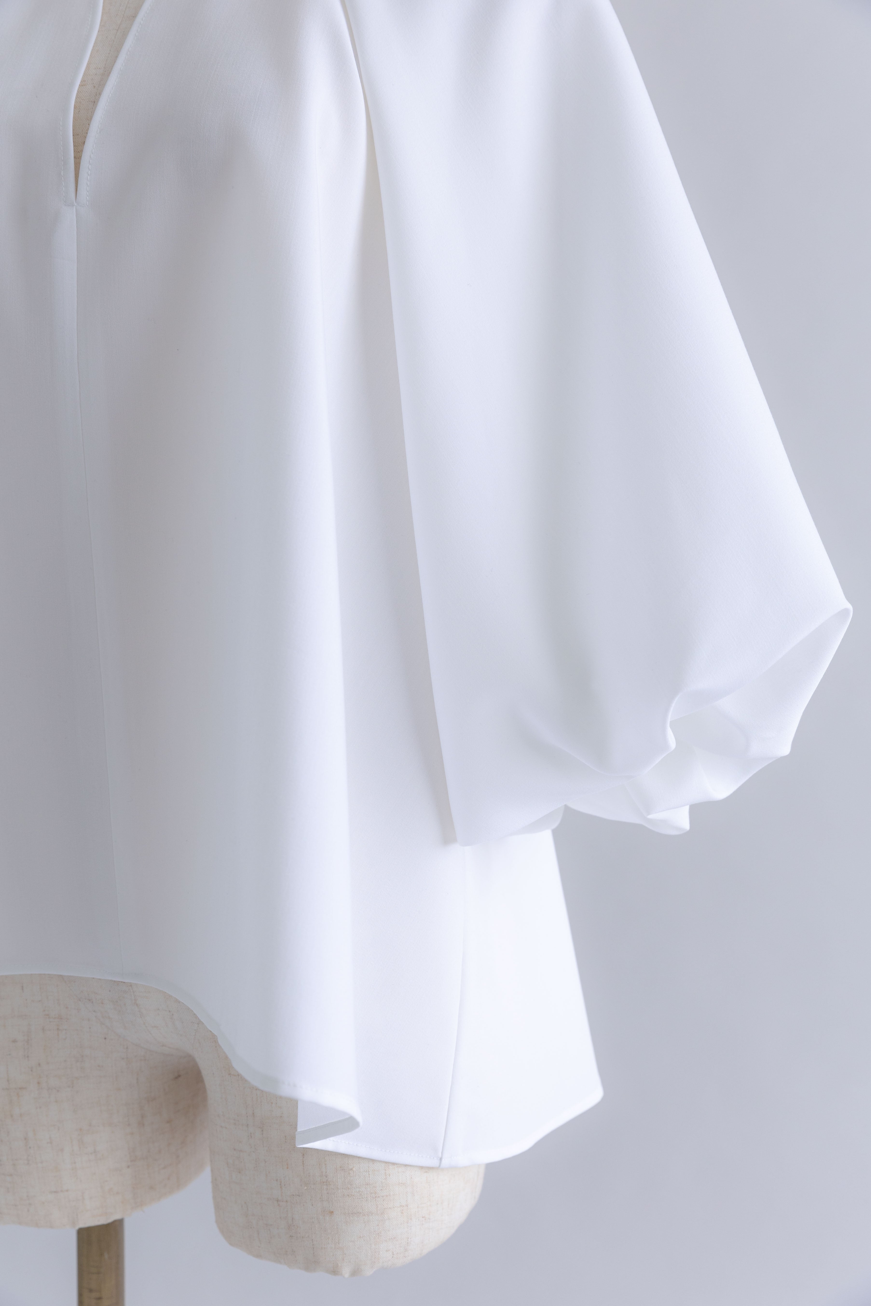 Flared Balloon Sleeve Blouse