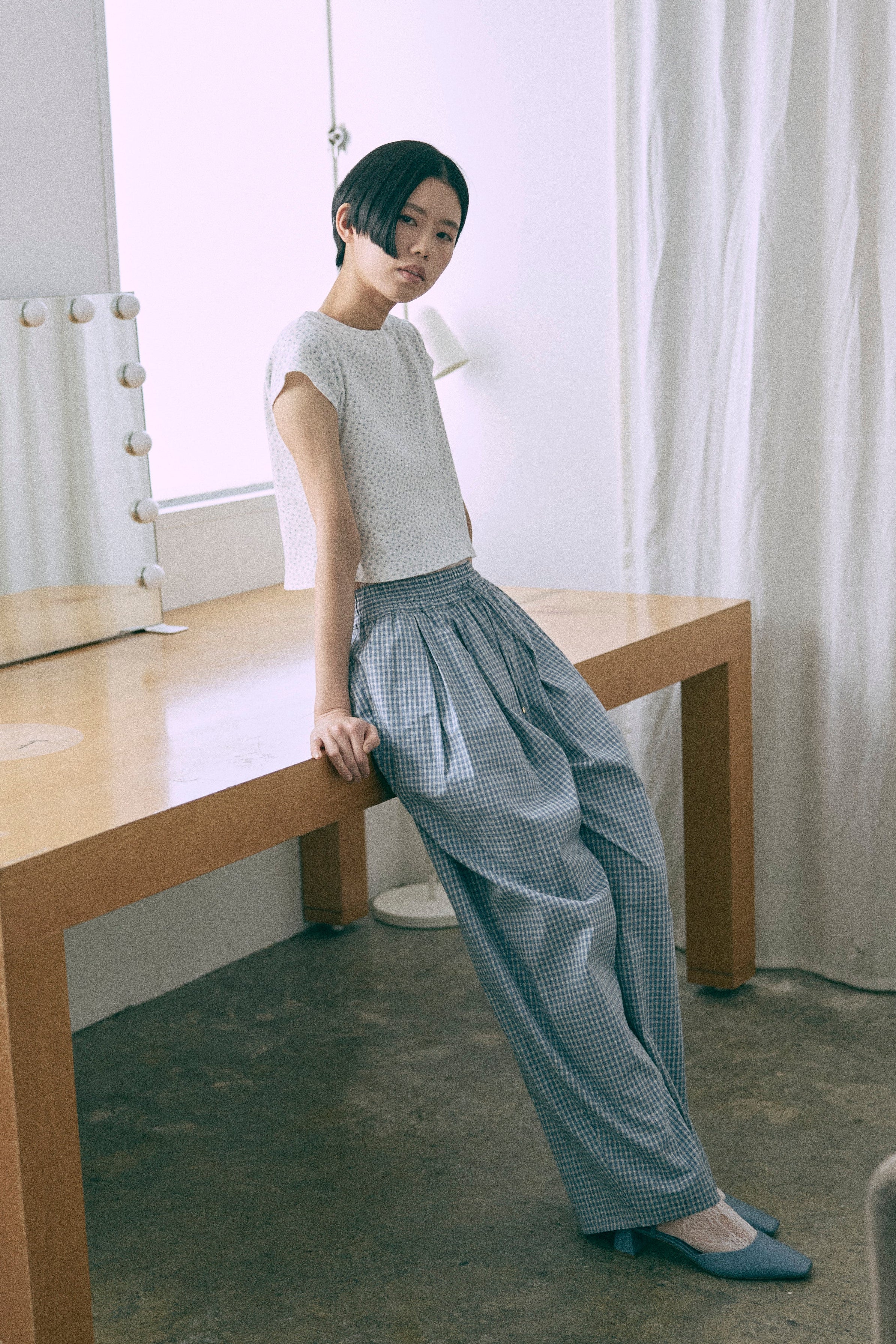 着用カラー:ブルー 着用サイズ:1 モデル身長:170cm