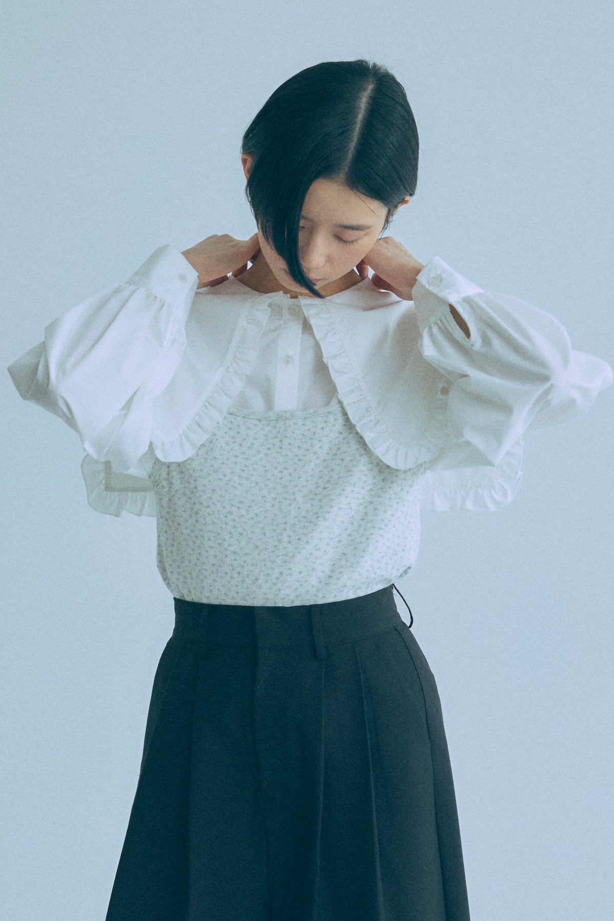 着用カラー:オートミール モデル身長:170㎝