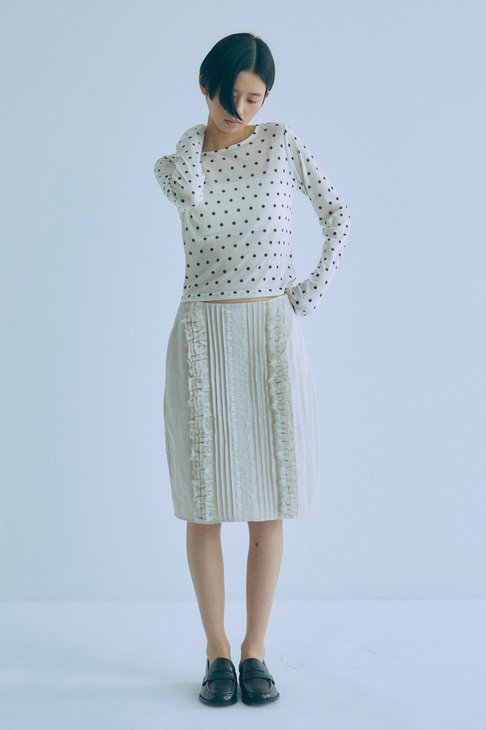 着用カラー:オフホワイト モデル身長:170㎝