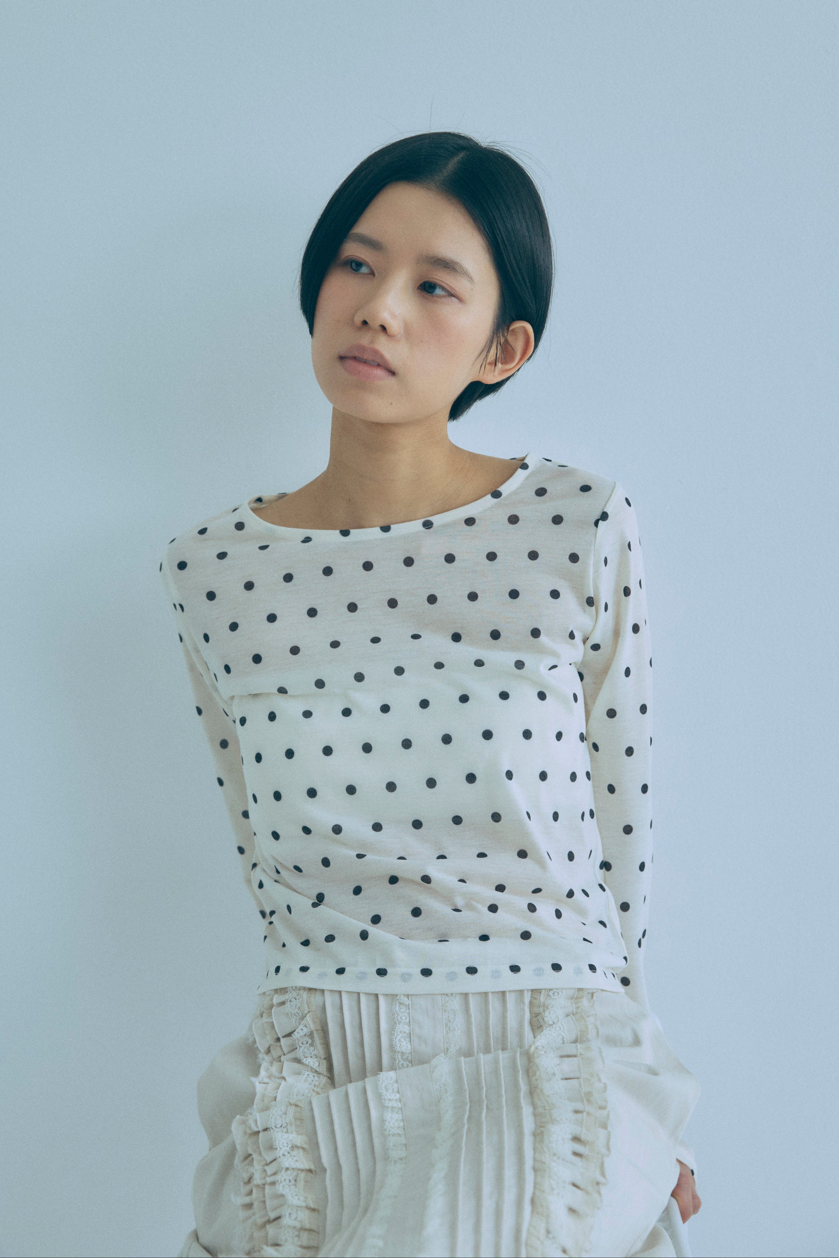 着用カラー:オフホワイト モデル身長:170㎝