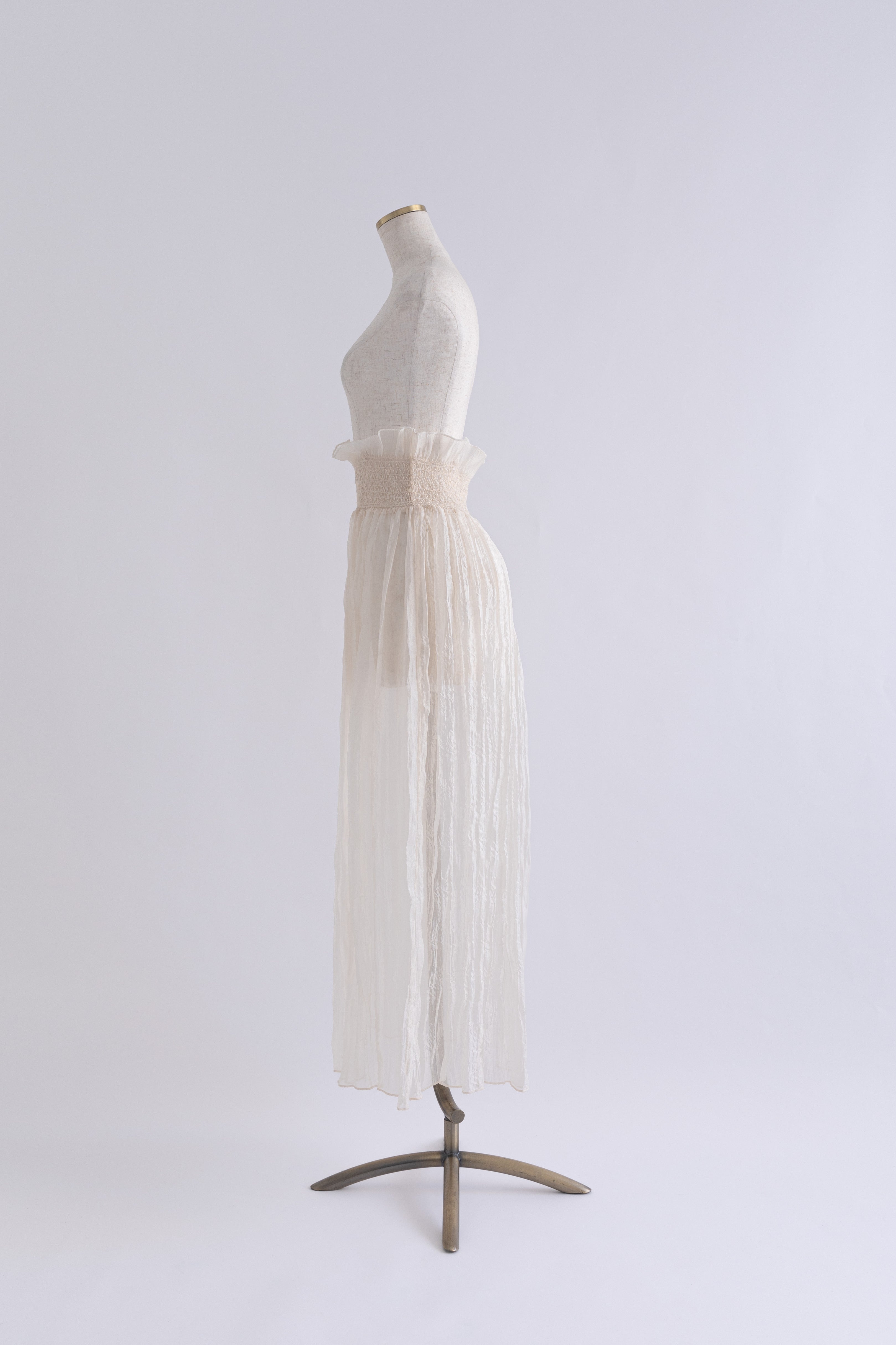 2Way Sheer Crinkled Skirt Dress