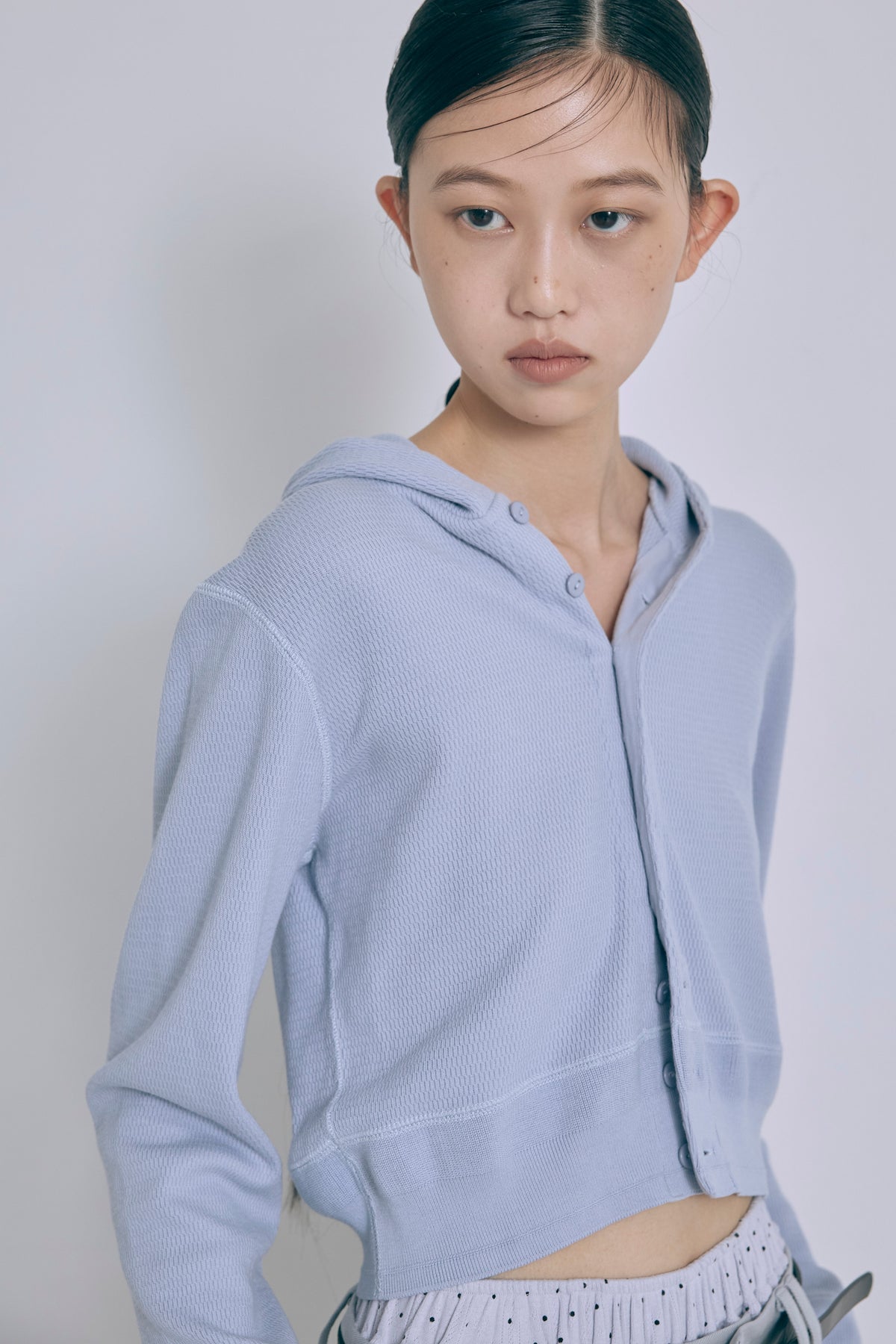 【FAITH】Thermal Cardigan ブルー