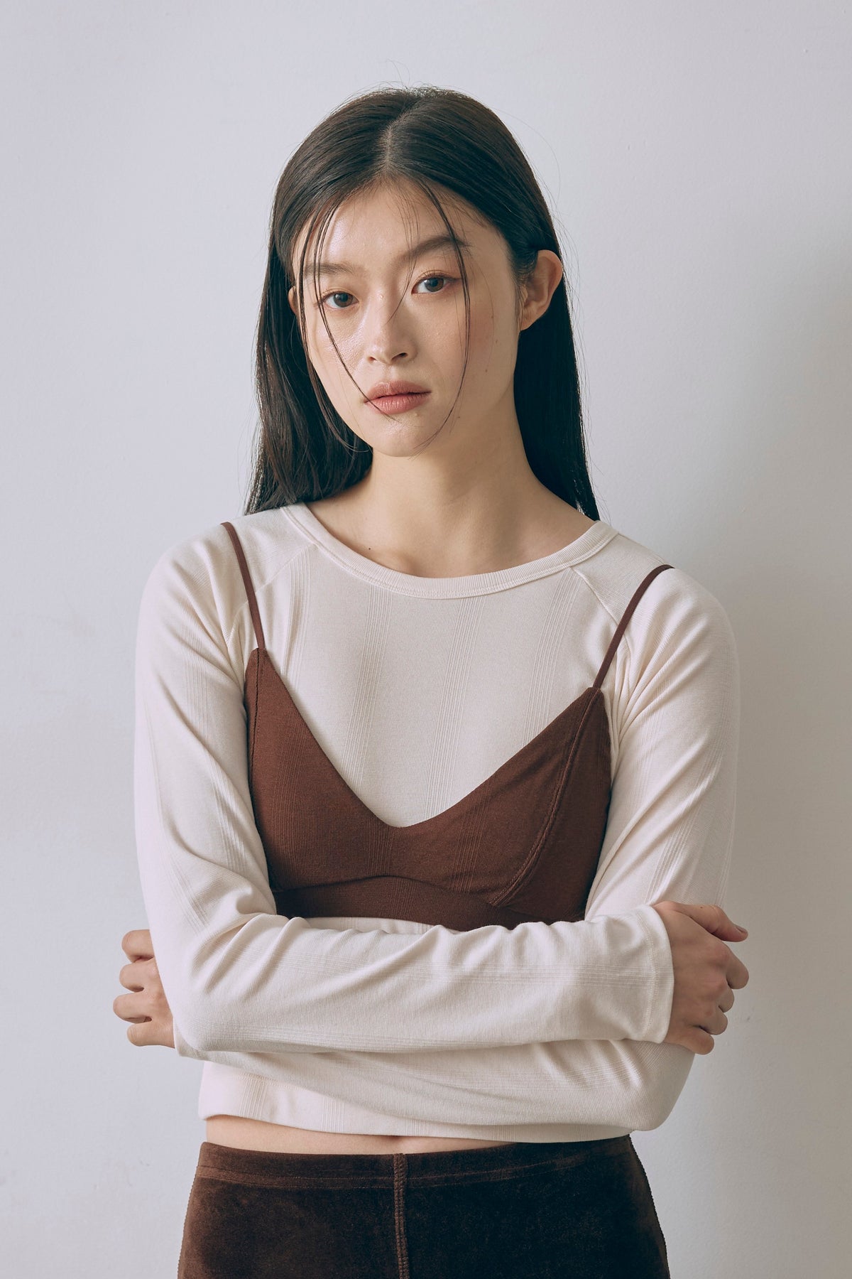 【Miller】WR Prib LS tee アイボリー size:F model:171cm YUUMIKO
