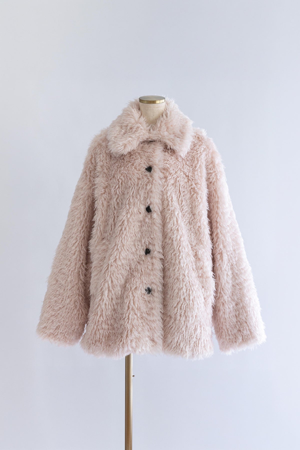 Fur Middle Coat ピンク
