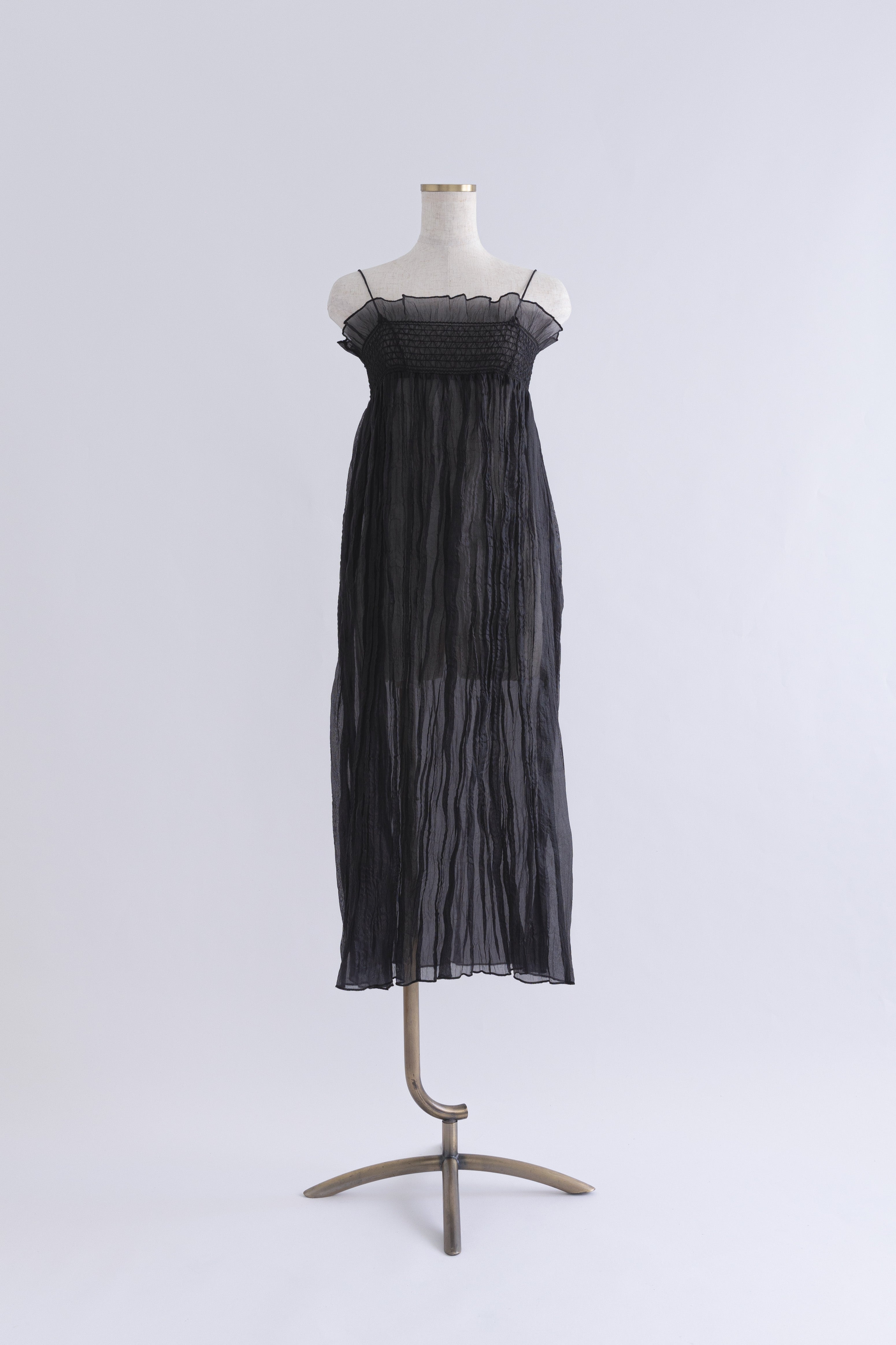 2Way Sheer Crinkled Skirt Dress