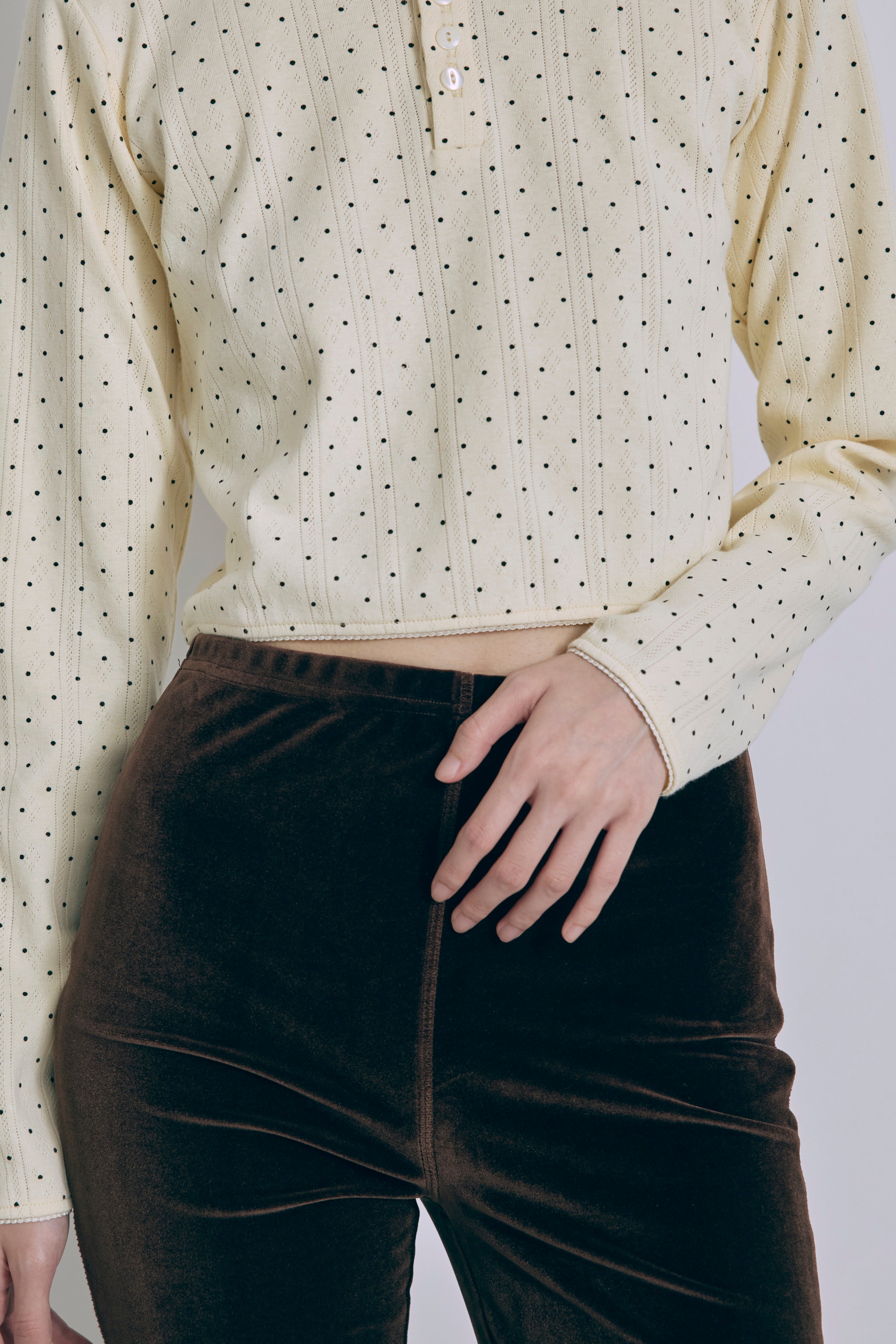Velour Slim-Fit Biker Leggings
