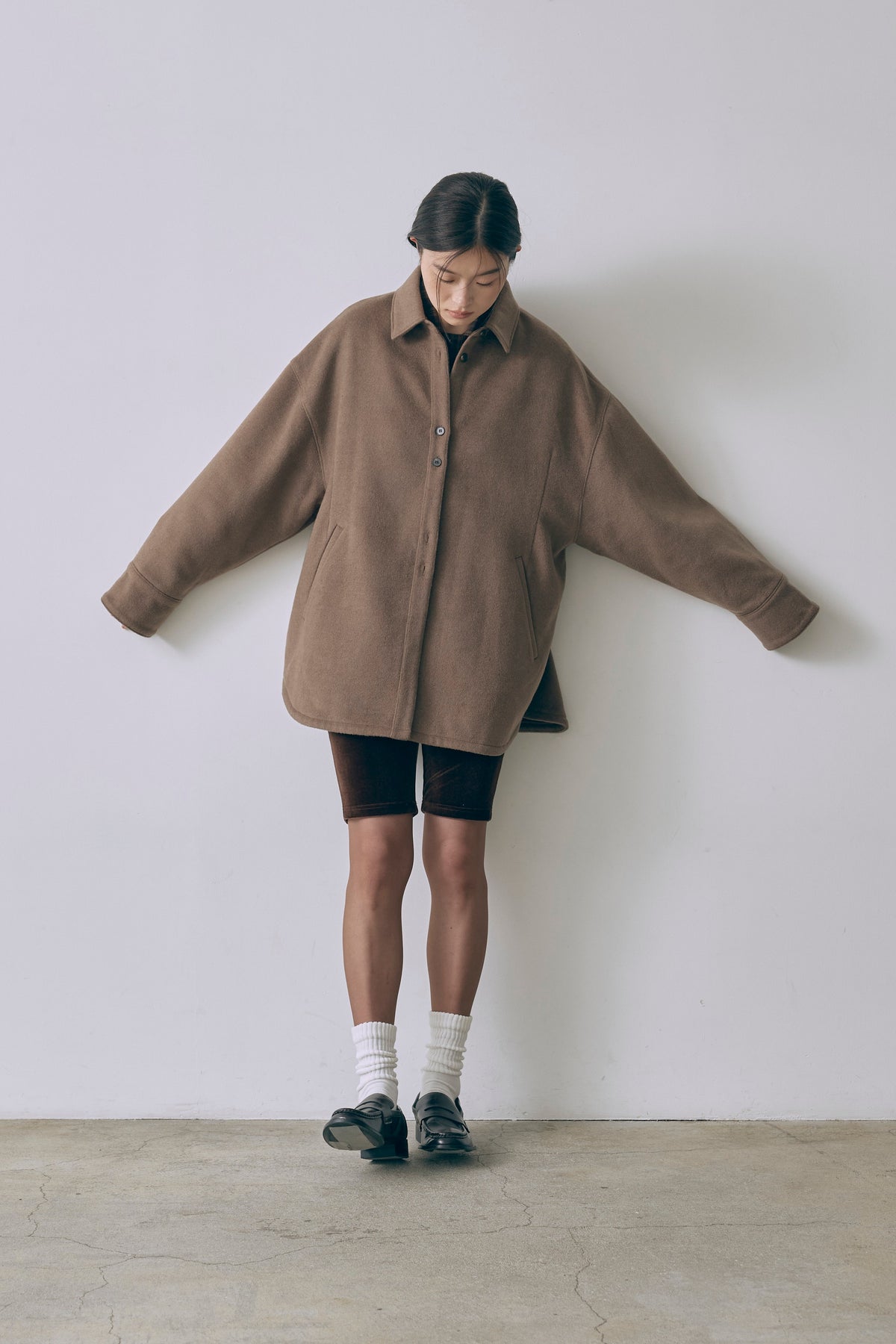 Wool Blend Over Shirt Jacket