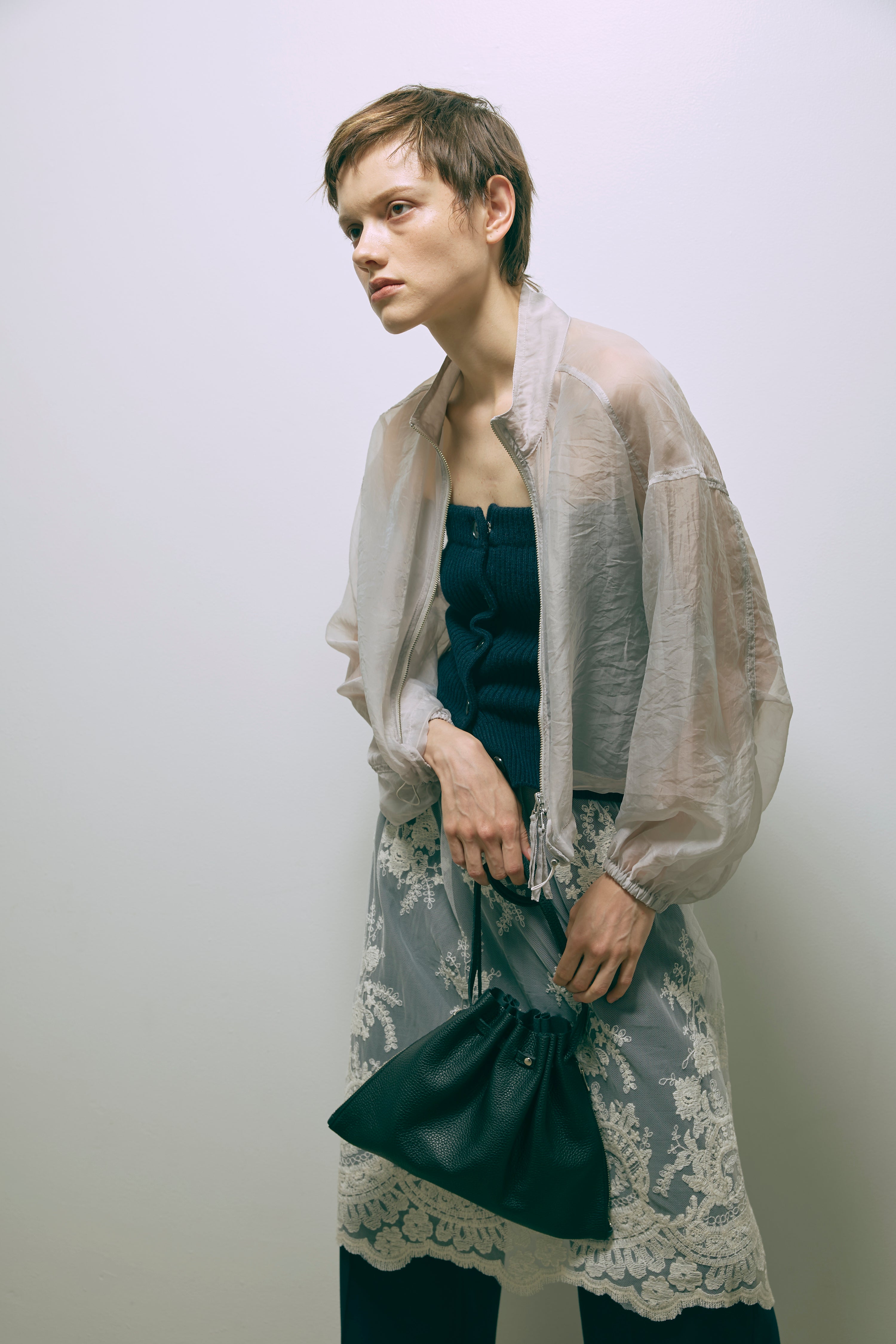 Lether Gather Bag