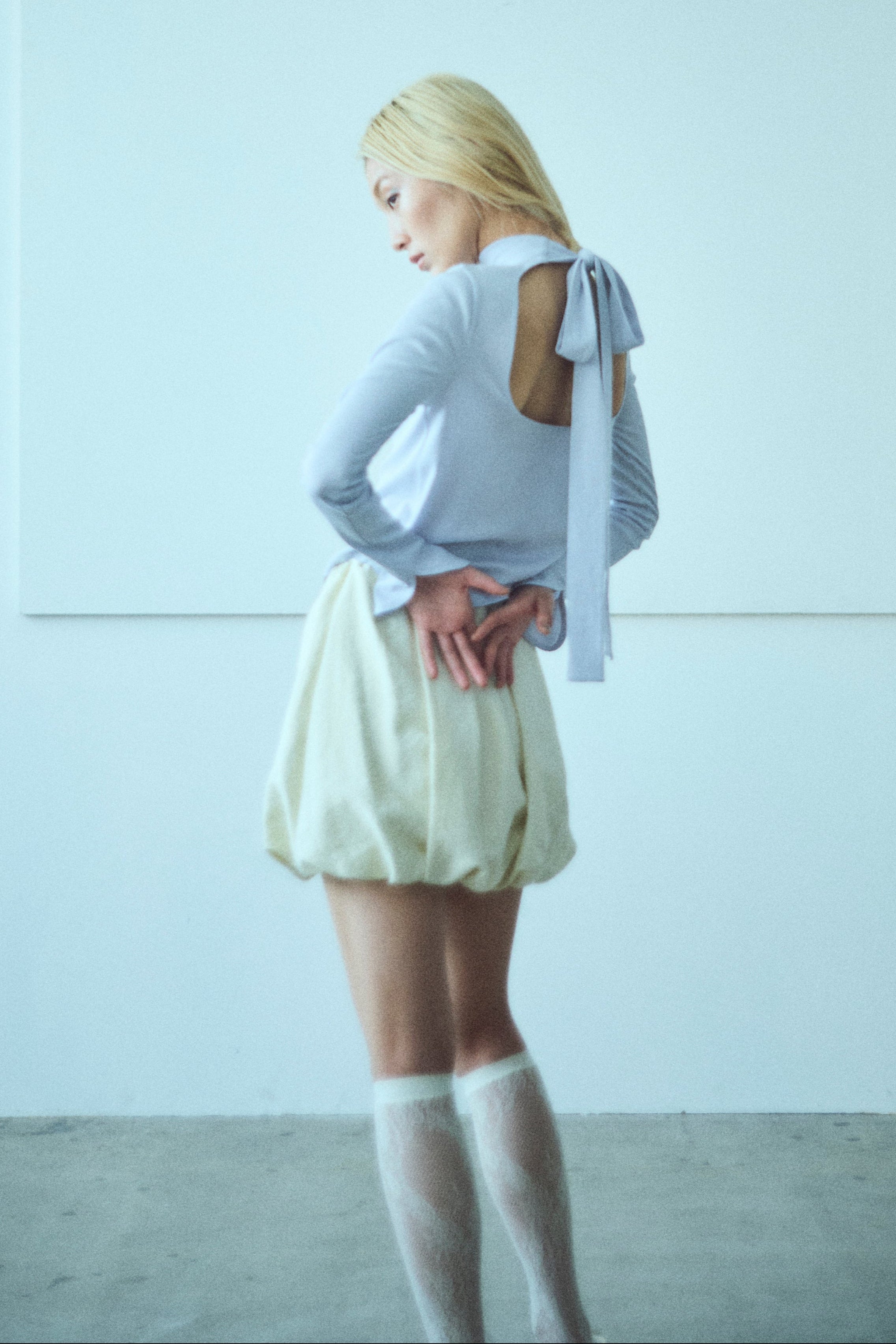 着用カラー:アイボリー モデル身長:171cm