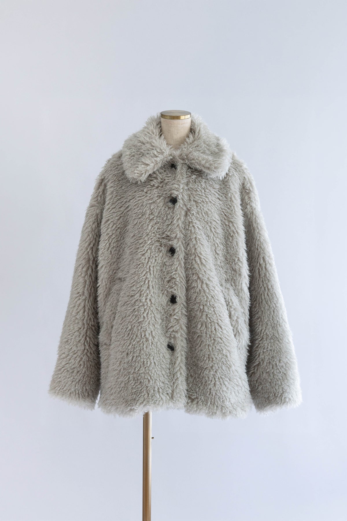 Fur Middle Coat ライトグレー