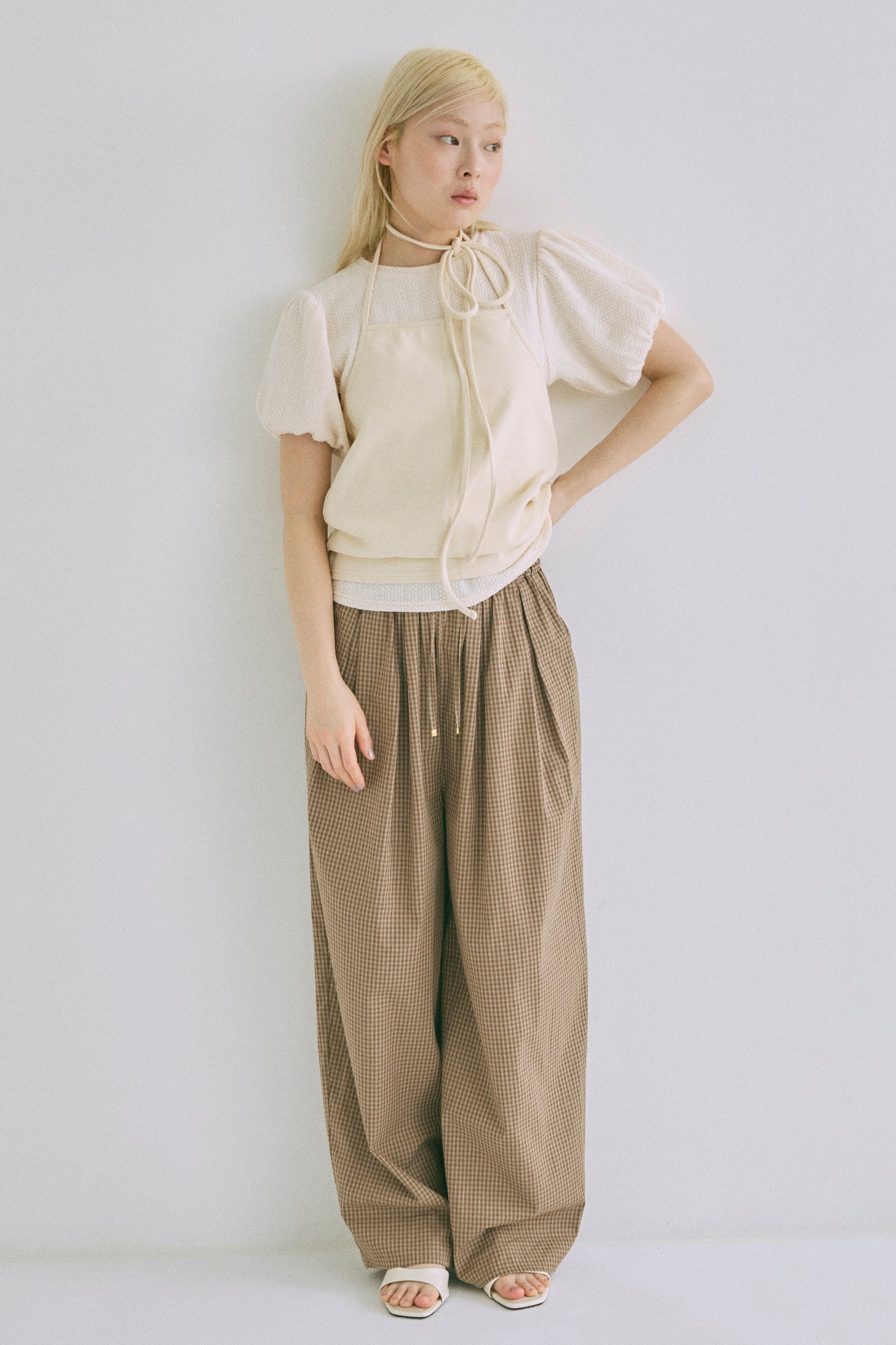 着用カラー:オフホワイト モデル身長:162㎝