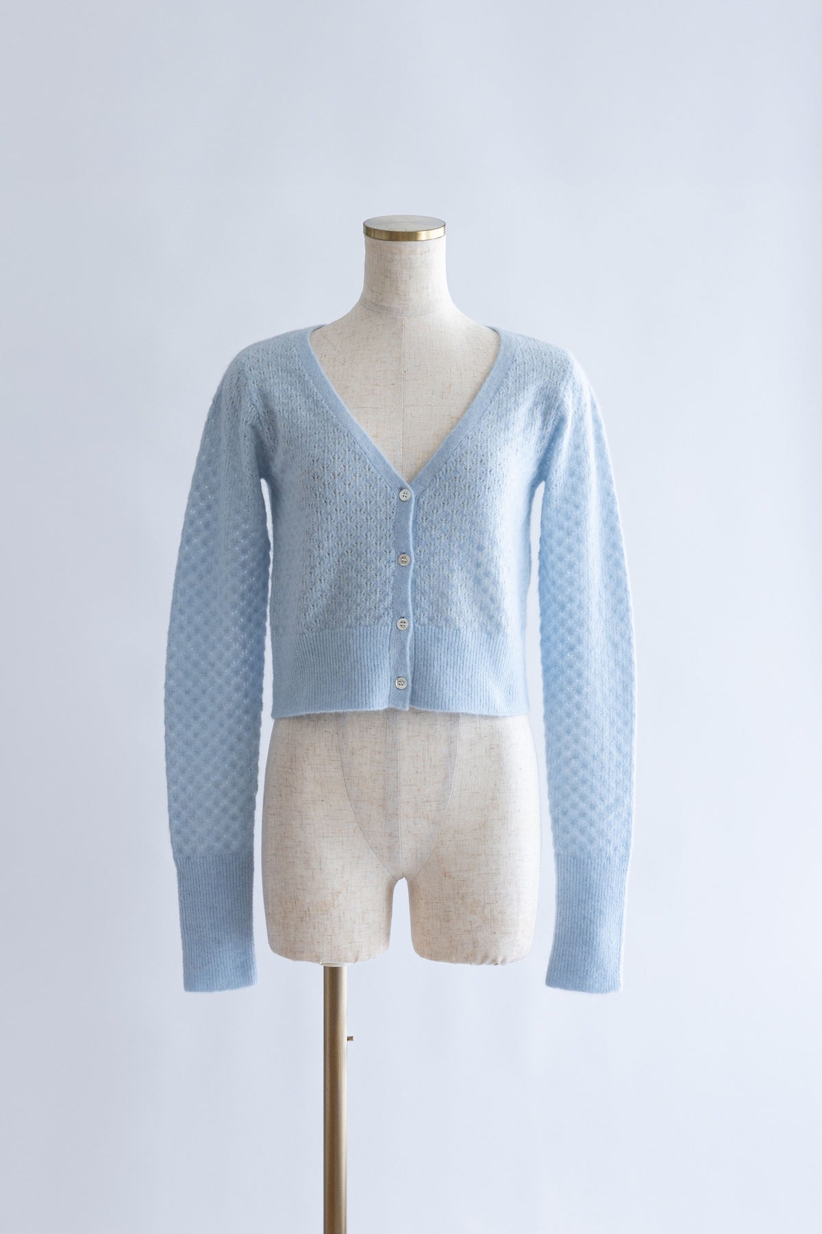 Cloud Touch Knit Cardigan ブルー