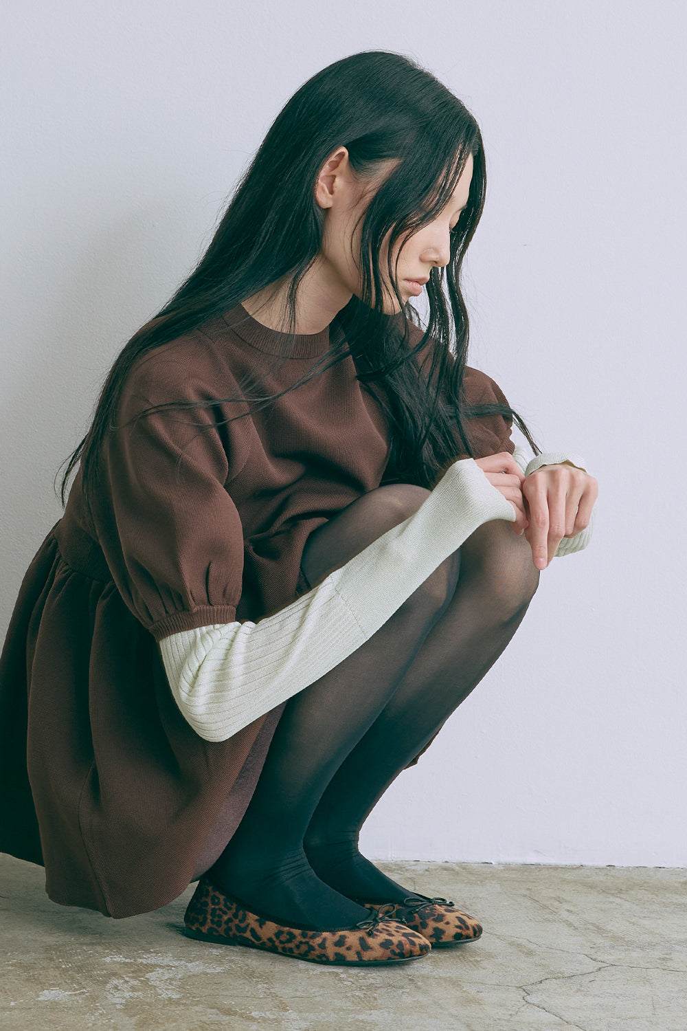 着用カラー:ブラウン モデル身長:174cm