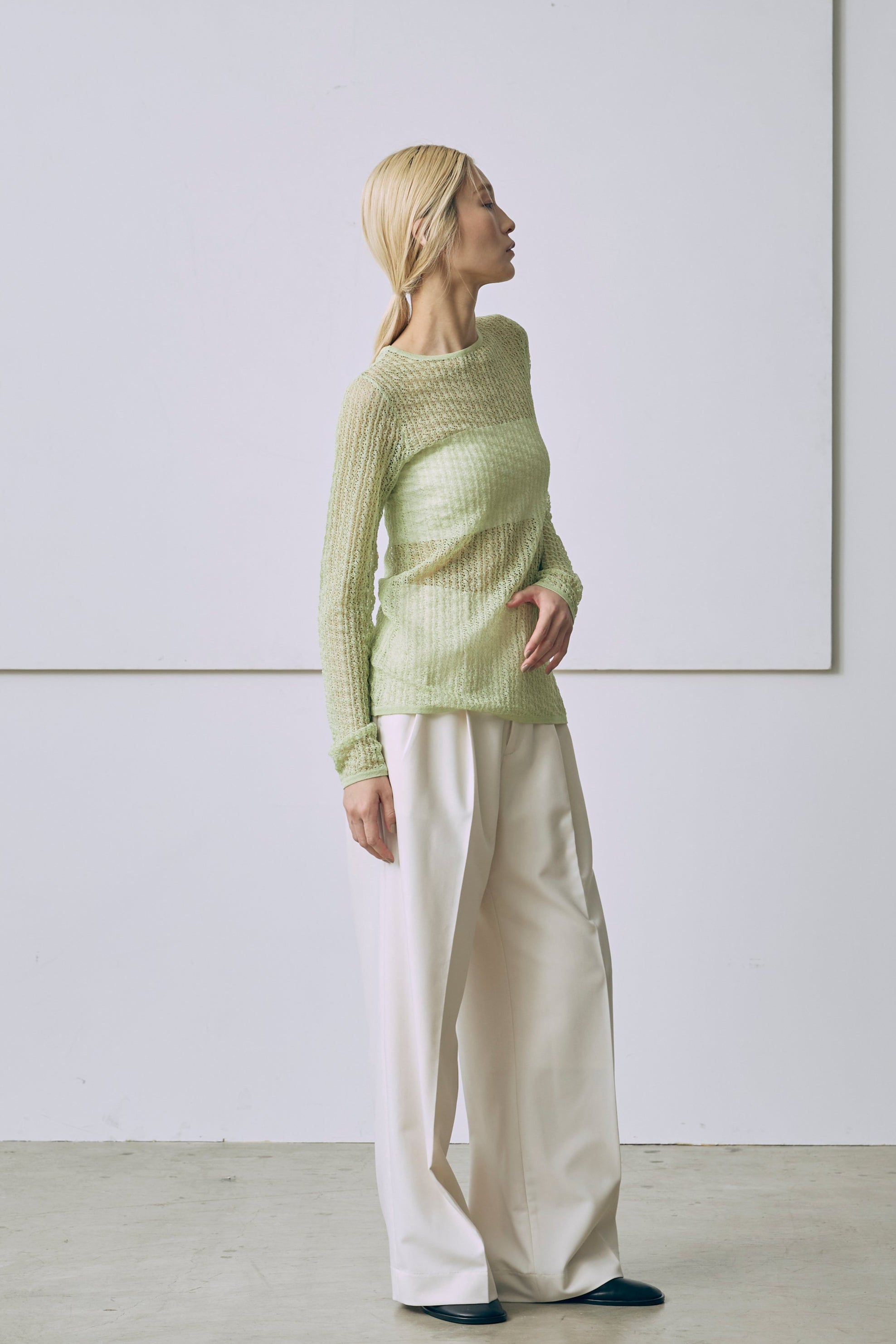 着用カラー:イエローグリーン モデル身長:171cm