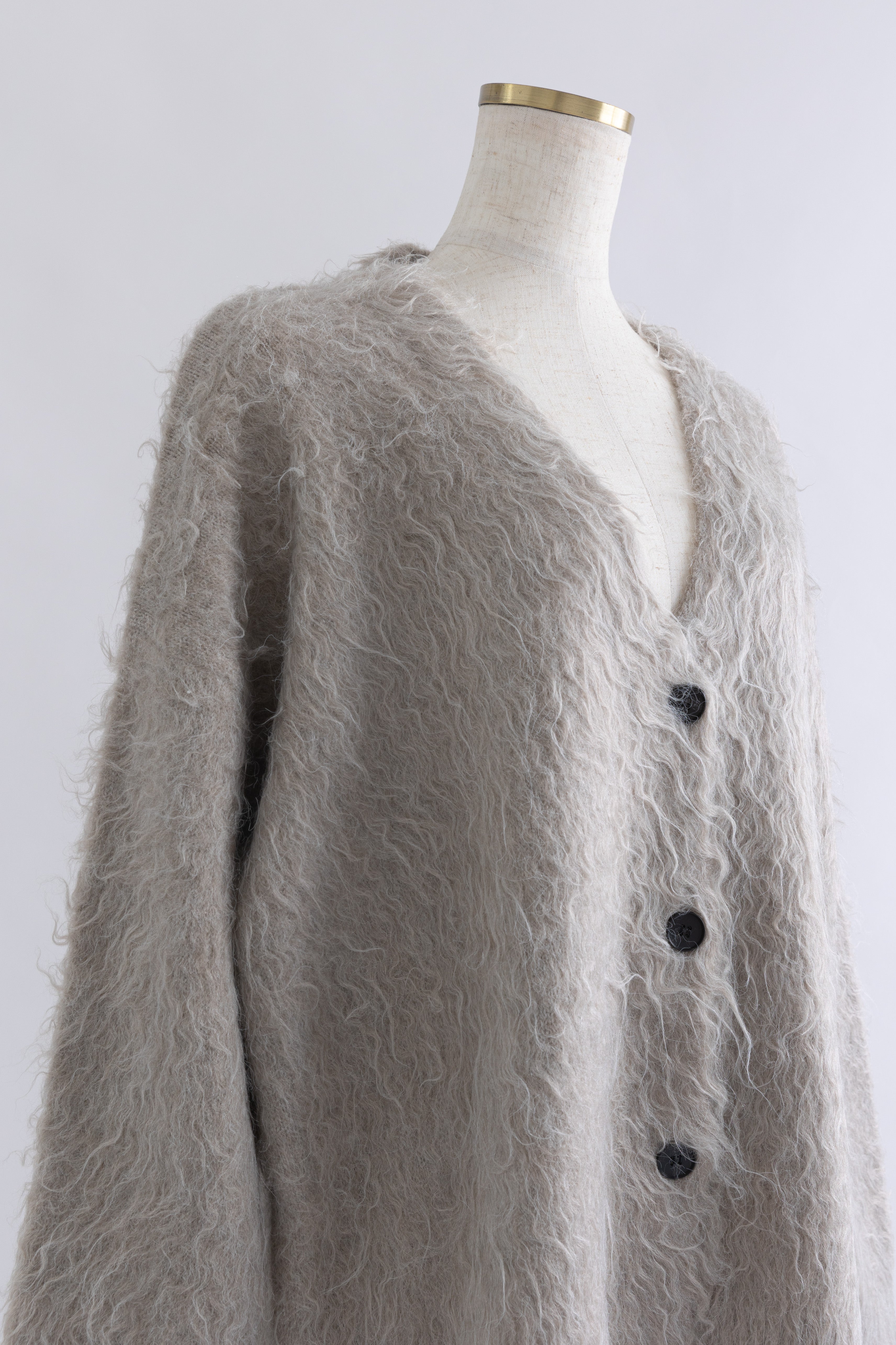 Brashed Shaggy Cardigan