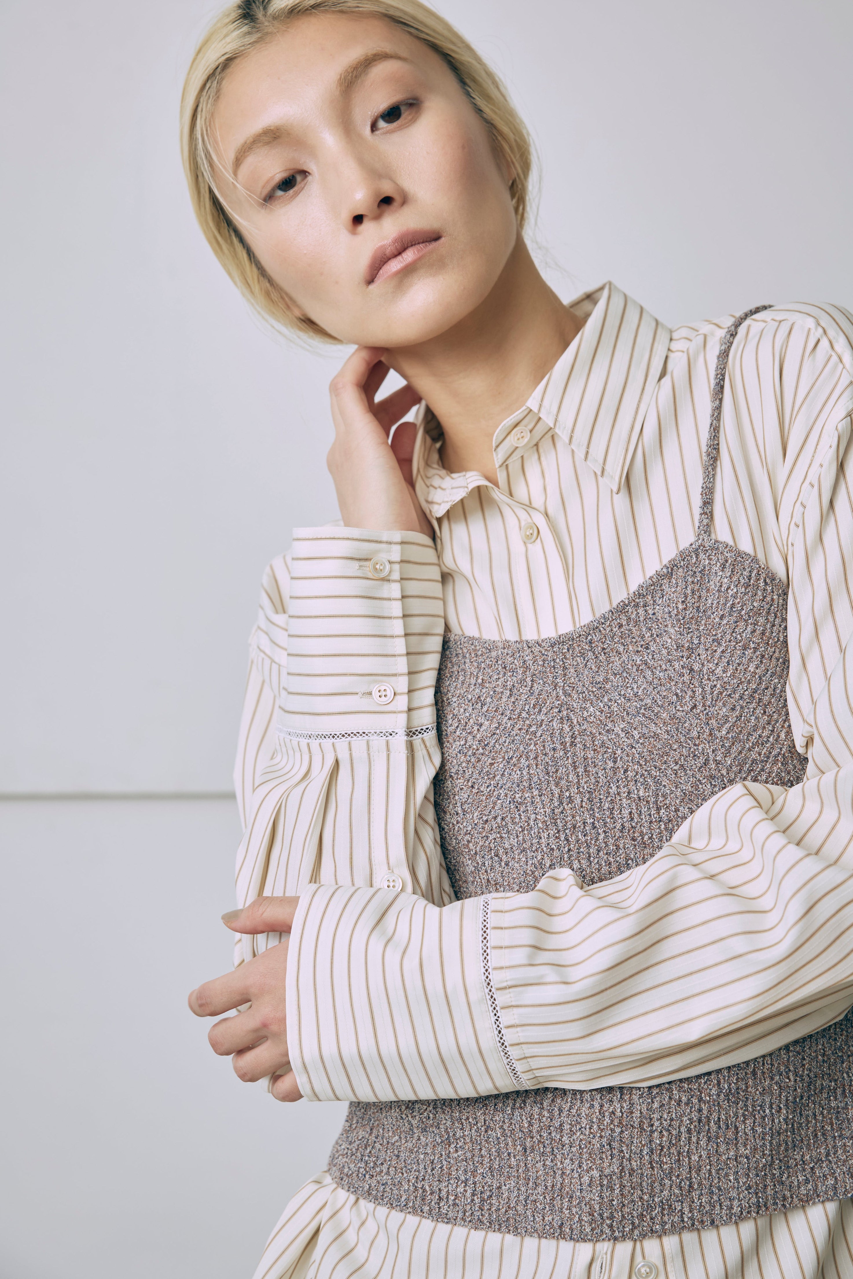 着用カラー:ベージュ モデル身長:171cm