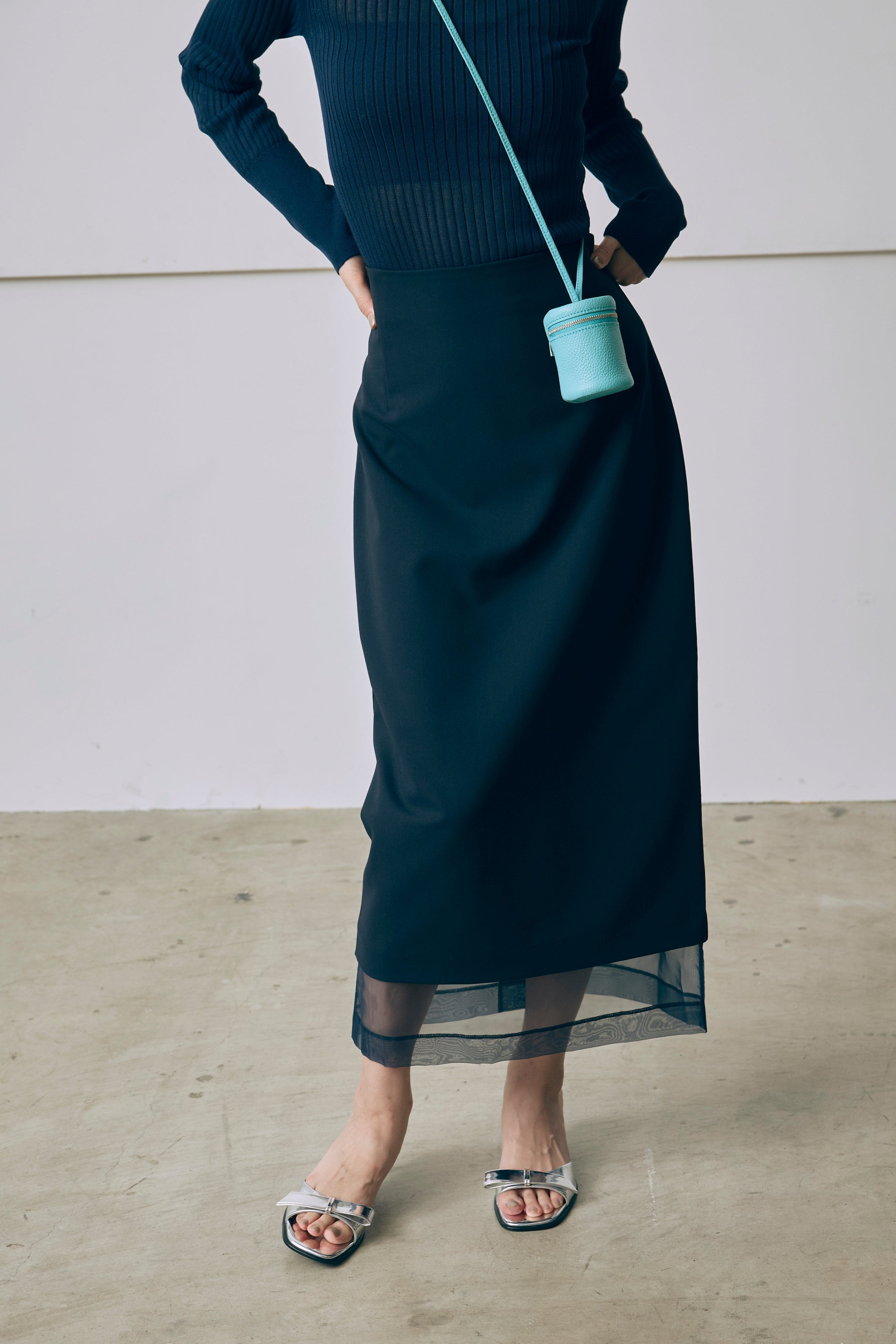 着用カラー:ネイビー 着用サイズ:1 モデル身長:171cm