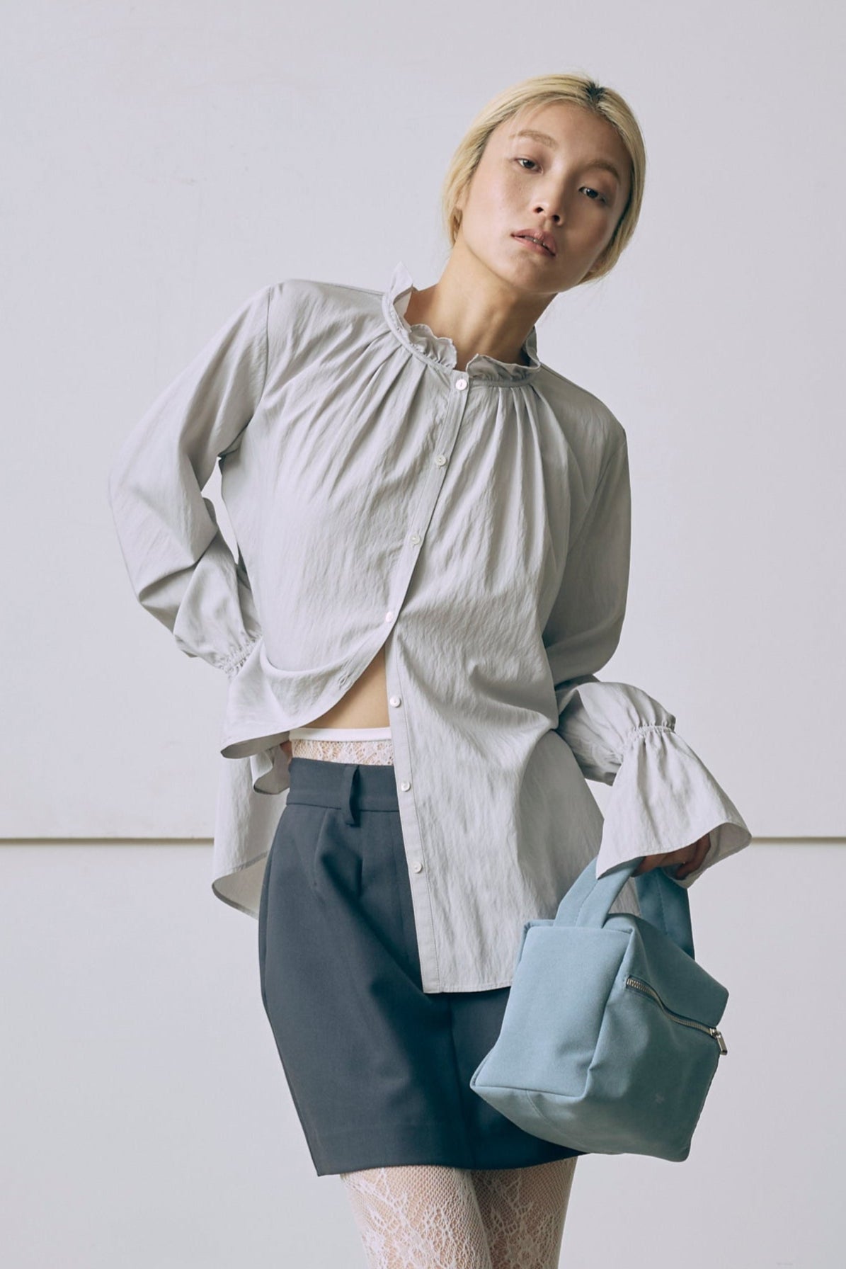 着用カラー:ライトグレー モデル身長:171cm