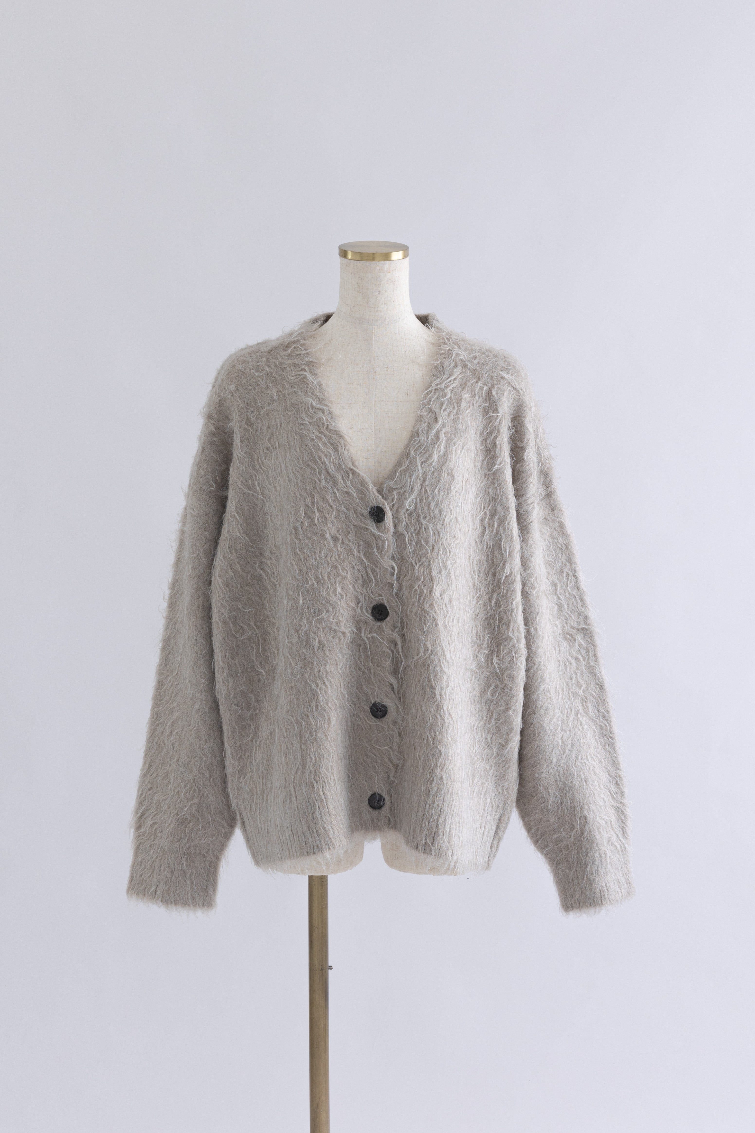 Brashed Shaggy Cardigan