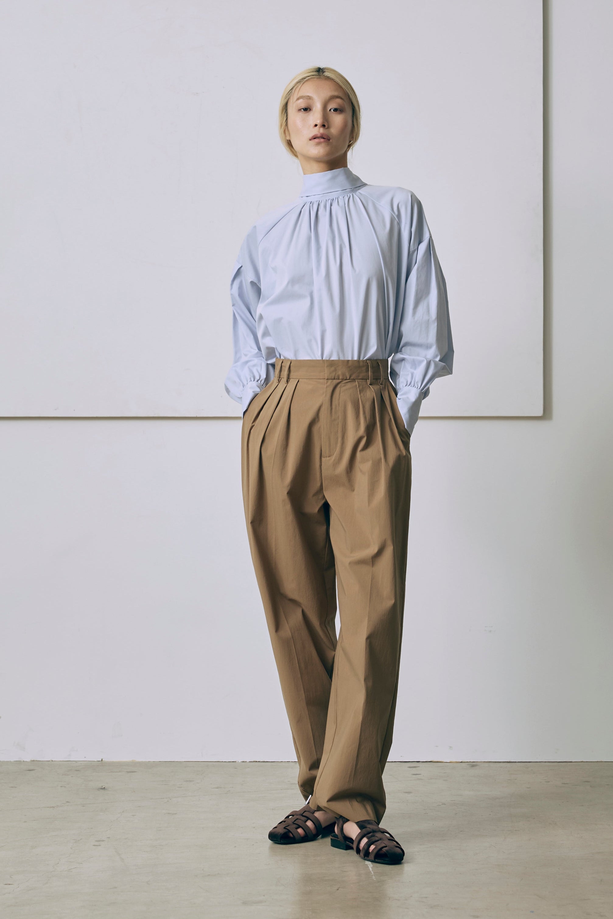 着用カラー:サックス モデル身長:171cm