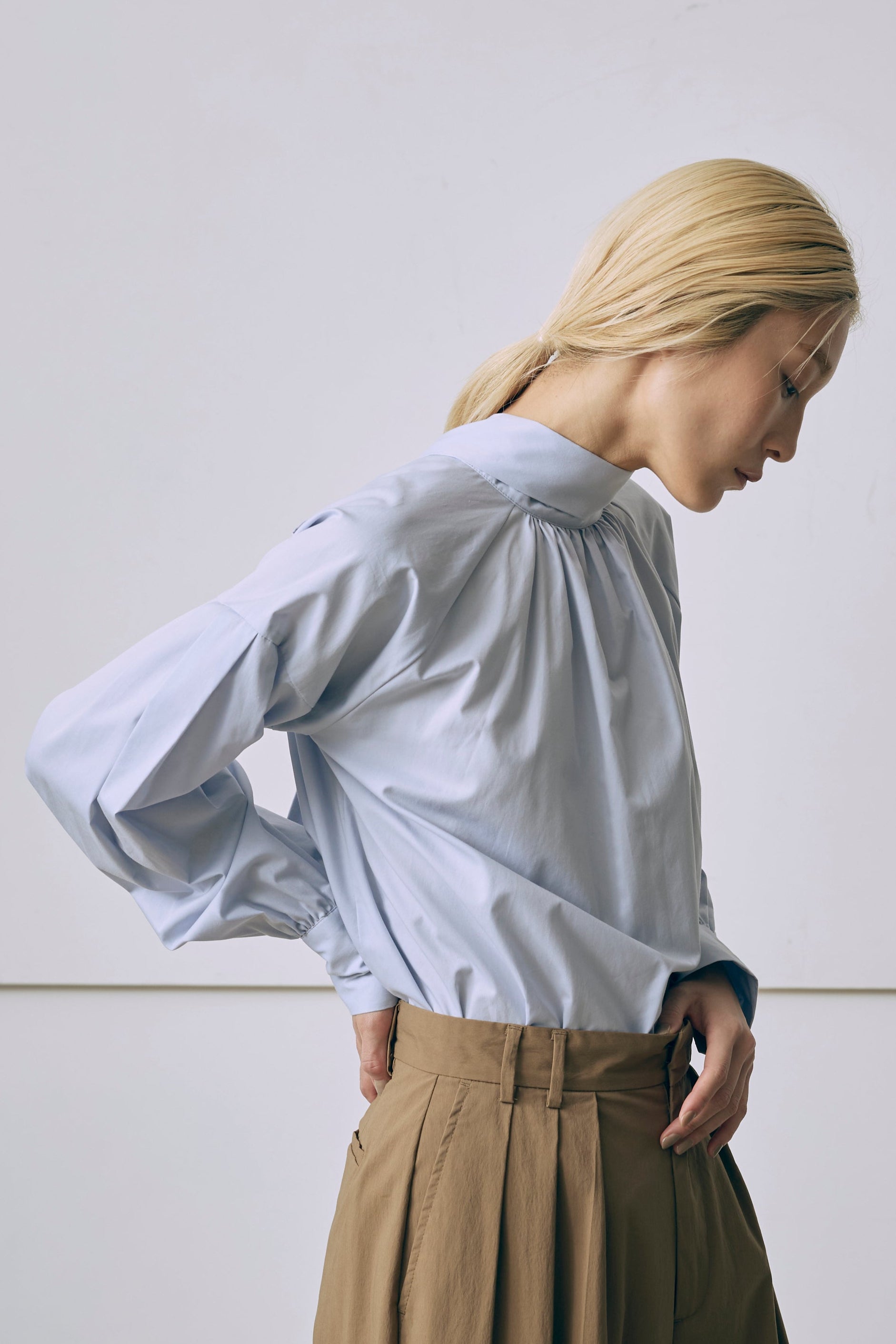 着用カラー:サックス モデル身長:171cm