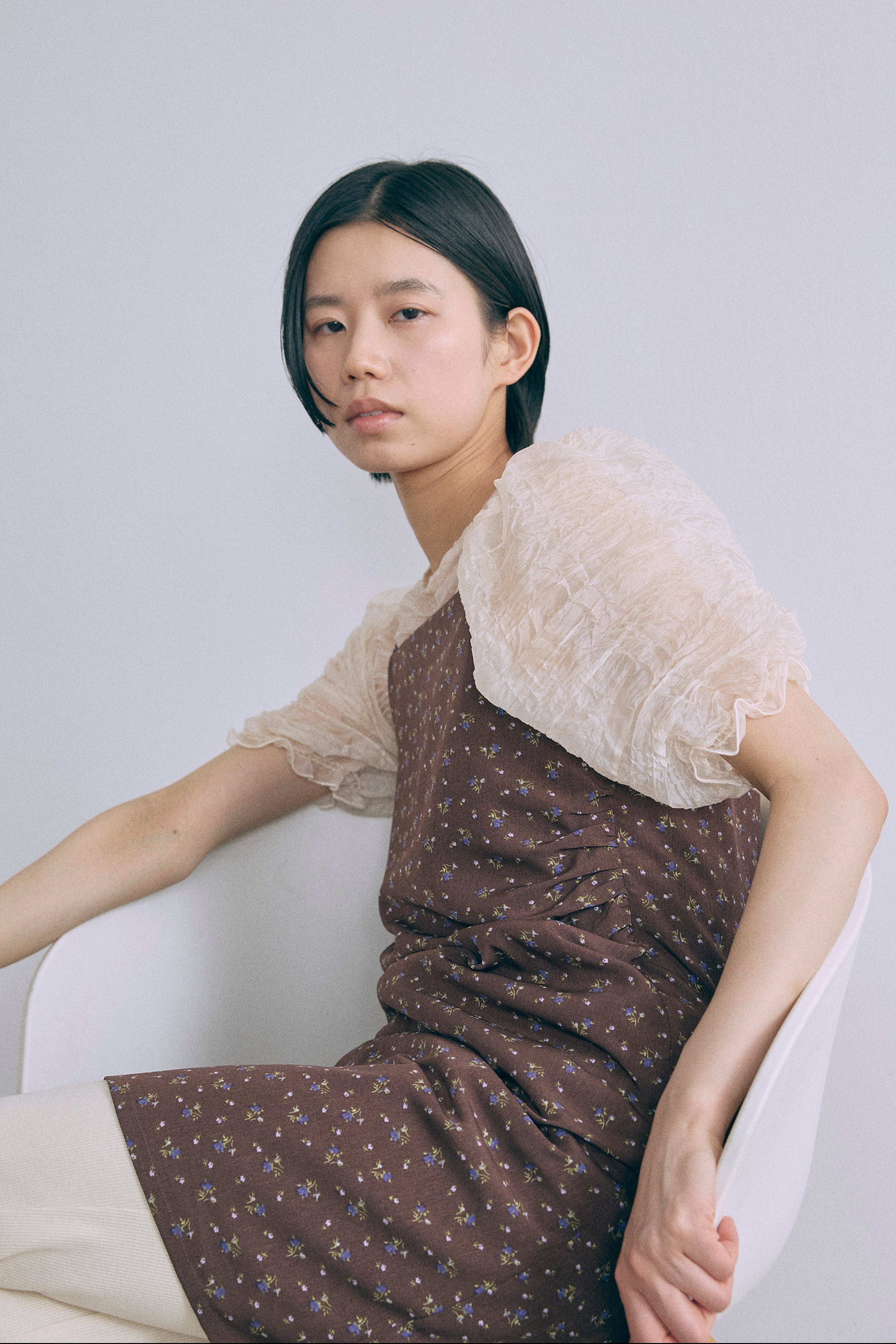 着用カラー:アイボリー モデル身長:170㎝